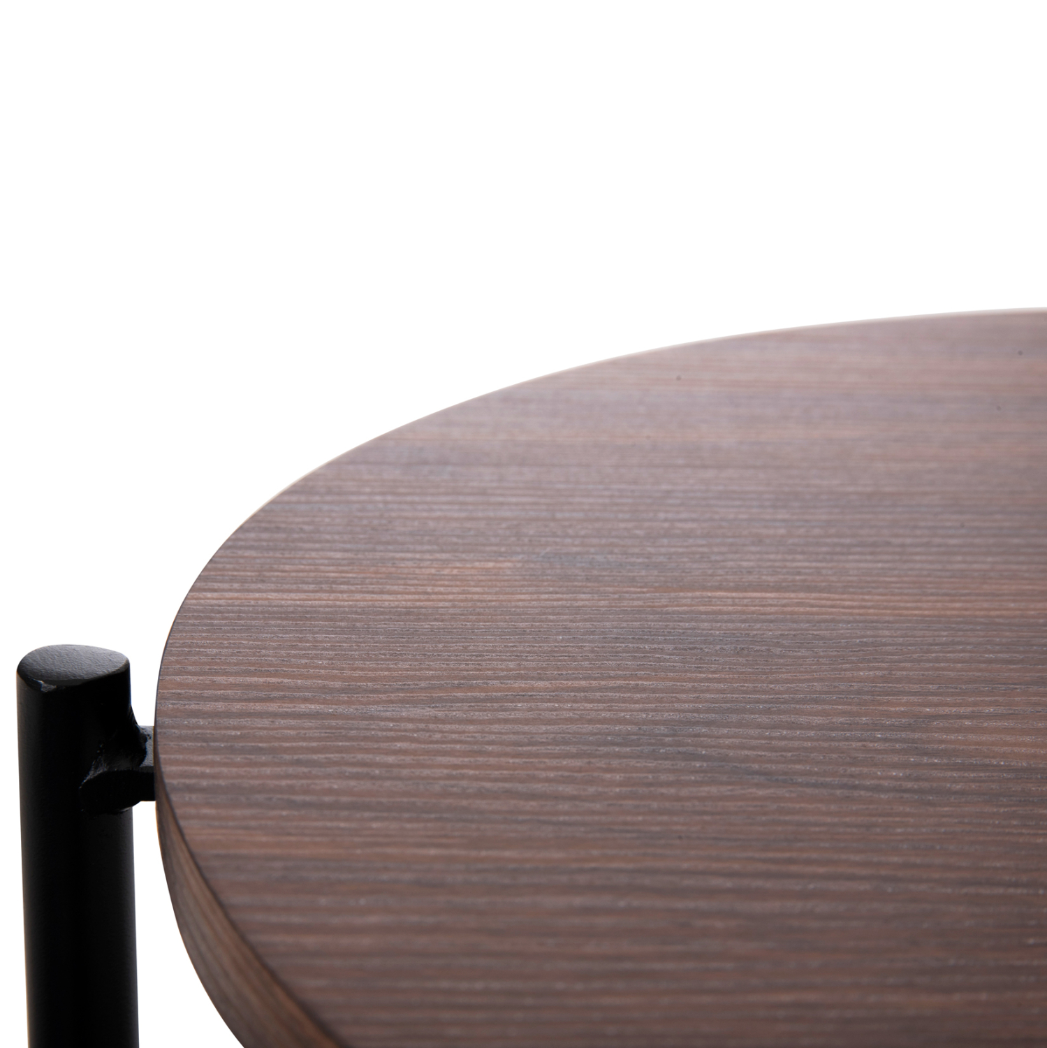 ΒΟΗΘΗΤΙΚΟ ΤΡΑΠΕΖΙ SYLO MDF ΣΕ ΚΑΡΥΔΙ-ΜΑΥΡΟ ΜΕΤΑΛΛΟ Φ44x66Υεκ. 6