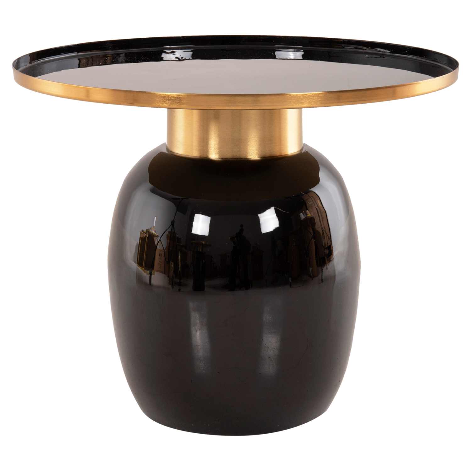 ΒΟΗΘΗΤΙΚΑ ΤΡΑΠΕΖΑΚΙΑ 2ΤΜΧ FRYNX ΜΕΤΑΛΛΟ ΜΑΥΡΟ&ΧΡΥΣΟ Φ60 & Φ50,5 εκ. 5