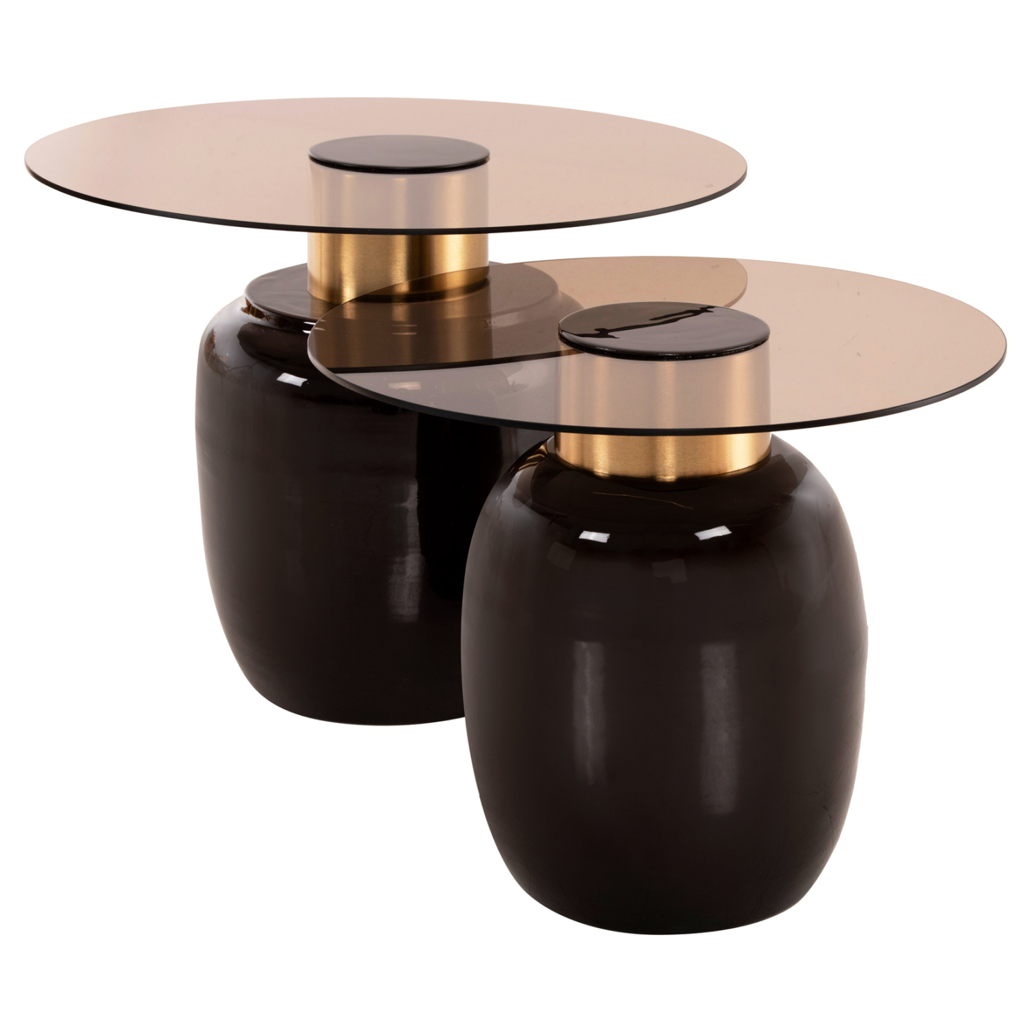 ΒΟΗΘΗΤΙΚΑ ΤΡΑΠΕΖΑΚΙΑ 2ΤΜΧ FRYN ΜΕΤΑΛΛΟ ΣΕ ΚΑΦΕ&ΧΡΥΣΟ-ΓΥΑΛΙ Φ60 & Φ50 εκ. 3