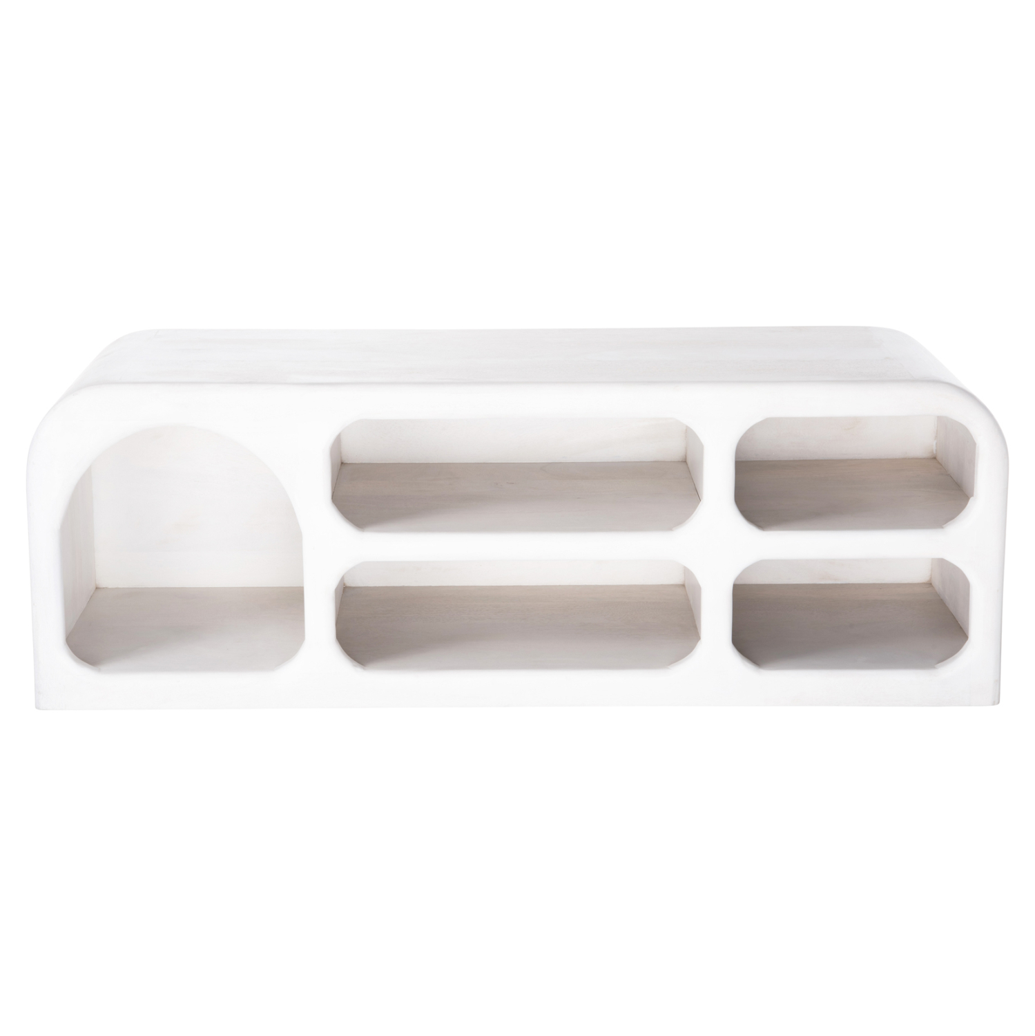 ΕΠΙΠΛΟ ΤΗΛΕΟΡΑΣΗΣ HANDYR ΜΑΣΙΦ ΞΥΛΟ MANGO ΣΕ ΛΕΥΚΟ 130x40x45Yεκ. 3