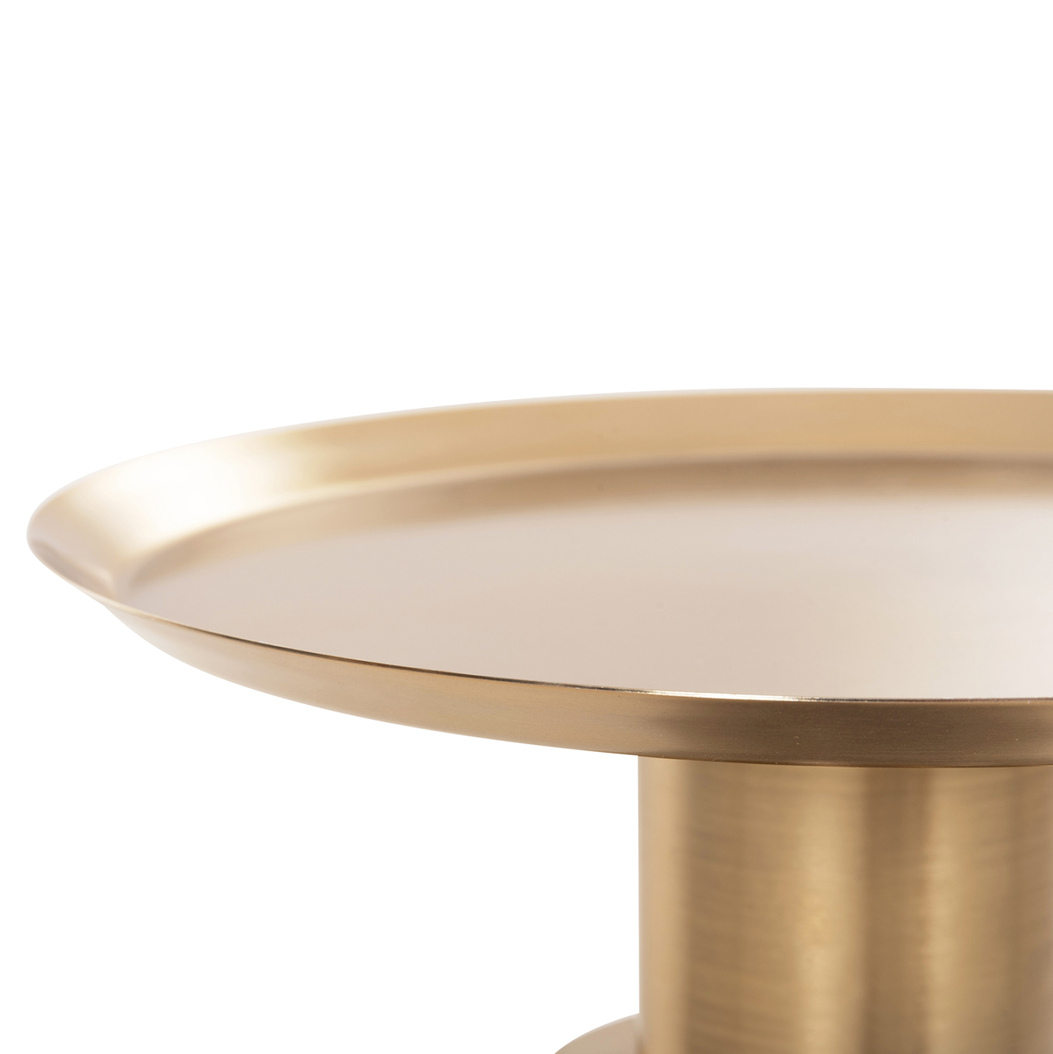 ΒΟΗΘΗΤΙΚΟ ΤΡΑΠΕΖΑΚΙ BALLIN ΜΠΛΕ ΓΥΑΛΙ-ΧΡΥΣΟ ΜΕΤΑΛΛΟ Φ37,5x49,5Υεκ. 5