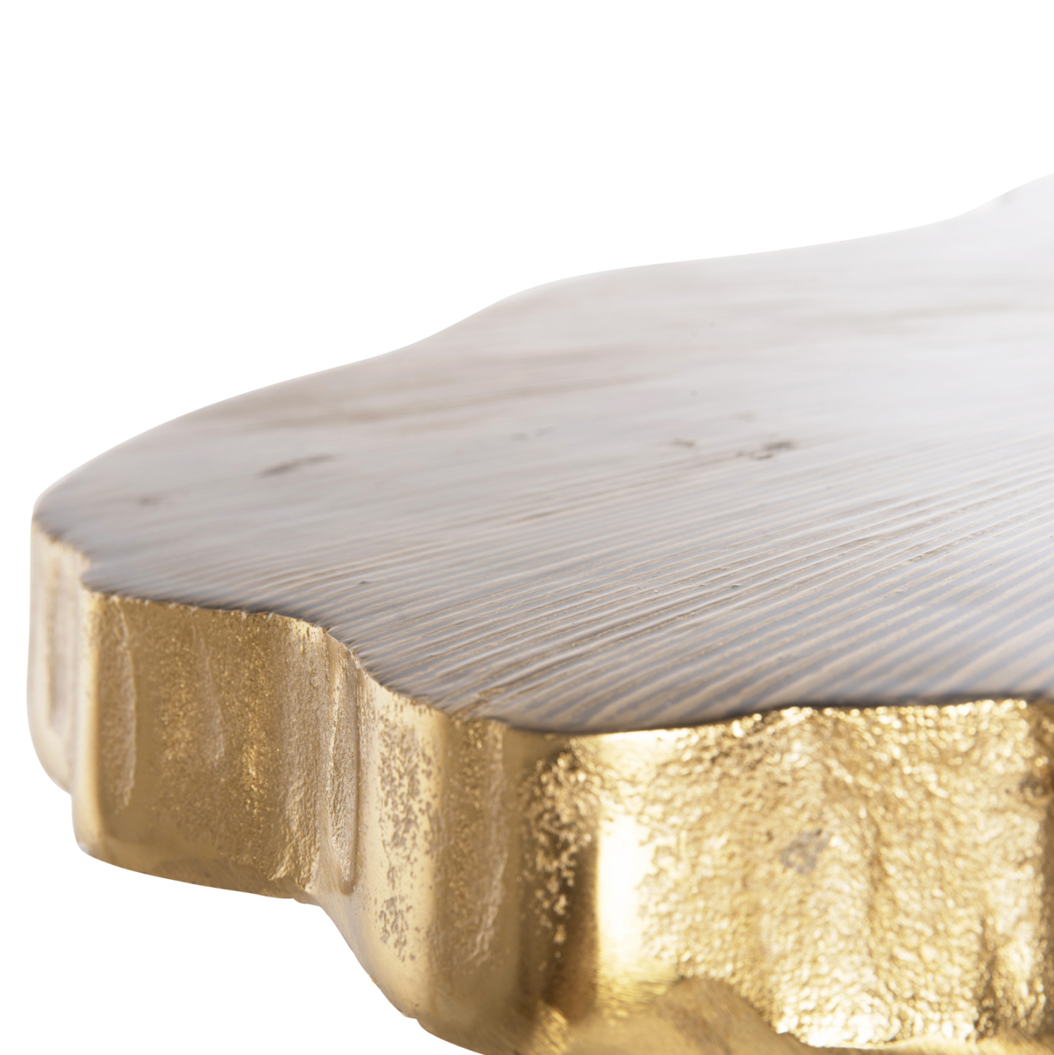 ΤΡΑΠΕΖΙ ΣΑΛΟΝΙΟΥ ANGUL ΜΕΤΑΛΛΟ ΣΕ ΧΡΥΣΟ-ΜΑΥΡΟ 62x62x44Υεκ. 5