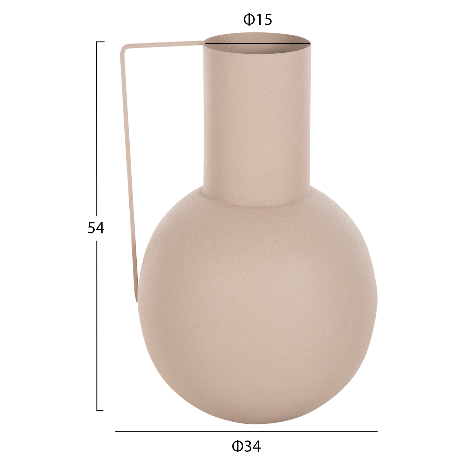ΔΙΑΚΟΣΜΗΤΙΚΟ BAZO FLAGON ΜΕΤΑΛΛΟ ΣΕ ΕΚΡΟΥ Φ34x54Υ εκ. 2