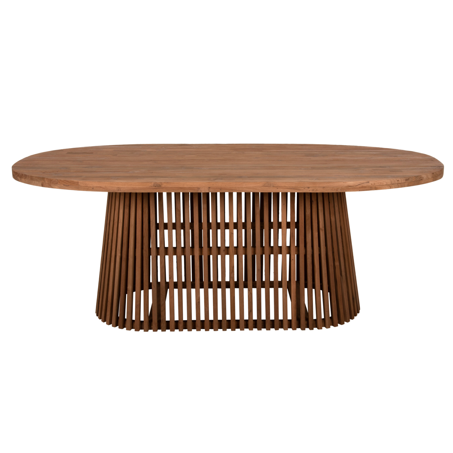 ΤΡΑΠΕΖΙ ΤΡΑΠΕΖΑΡΙΑΣ REMIK RECYCLED ΤΕΑΚ ΣΕ ΦΥΣΙΚΟ 100x200x75,5Yεκ. TOP 4εκ. 3