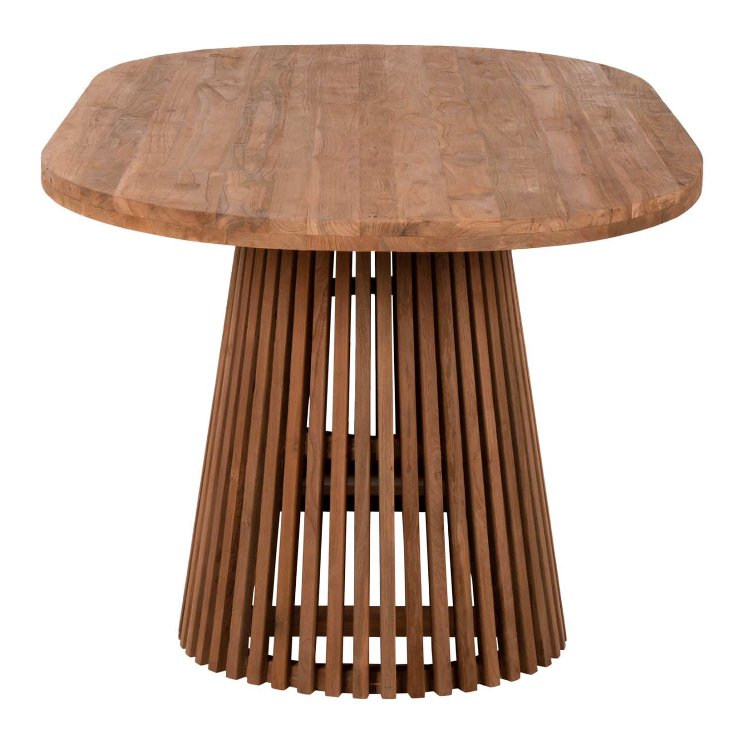 ΤΡΑΠΕΖΙ ΤΡΑΠΕΖΑΡΙΑΣ REMIK RECYCLED ΤΕΑΚ ΣΕ ΦΥΣΙΚΟ 100x200x75,5Yεκ. TOP 4εκ. 4