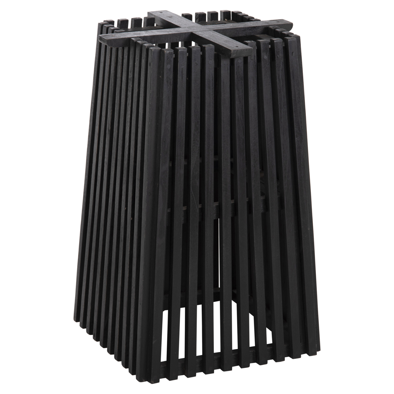 ΒΑΣΗ ΤΡΑΠΕΖΙΟΥ ΕΣΩΤ.ΧΩΡΟΥ ΤΕΤΡΑΓΩΝΗ FRANTZ ΞΥΛΟ MINDI ΣΕ ΜΑΥΡΟ 60x60x73Y εκ. 1