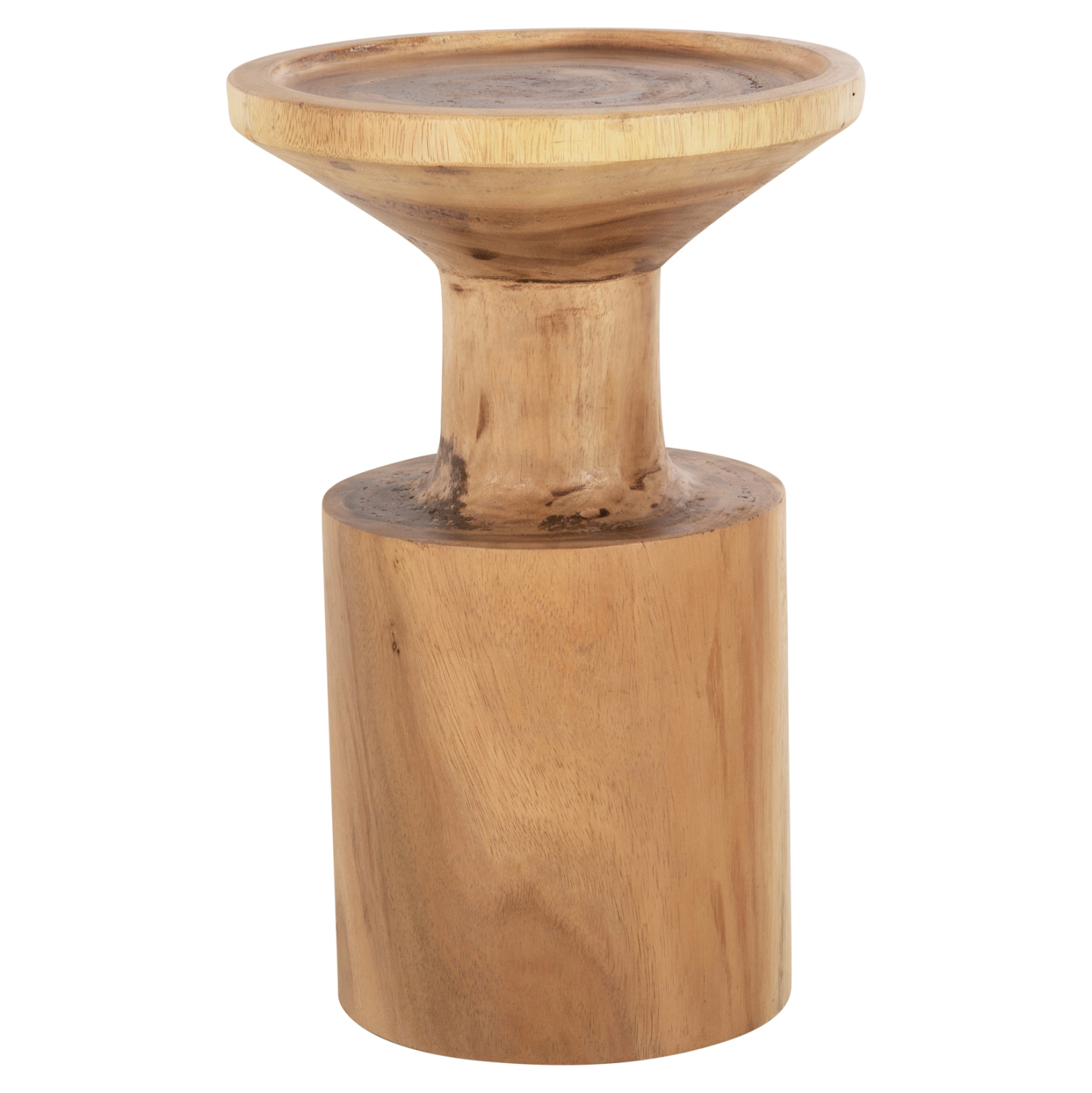 ΤΡΑΠΕΖΙ ΒΟΗΘΗΤΙΚΟ BERMAL ΜΑΣΙΦ ΞΥΛΟ SUAR ΣΕ ΦΥΣΙΚΟ Φ30x46Υεκ. 3