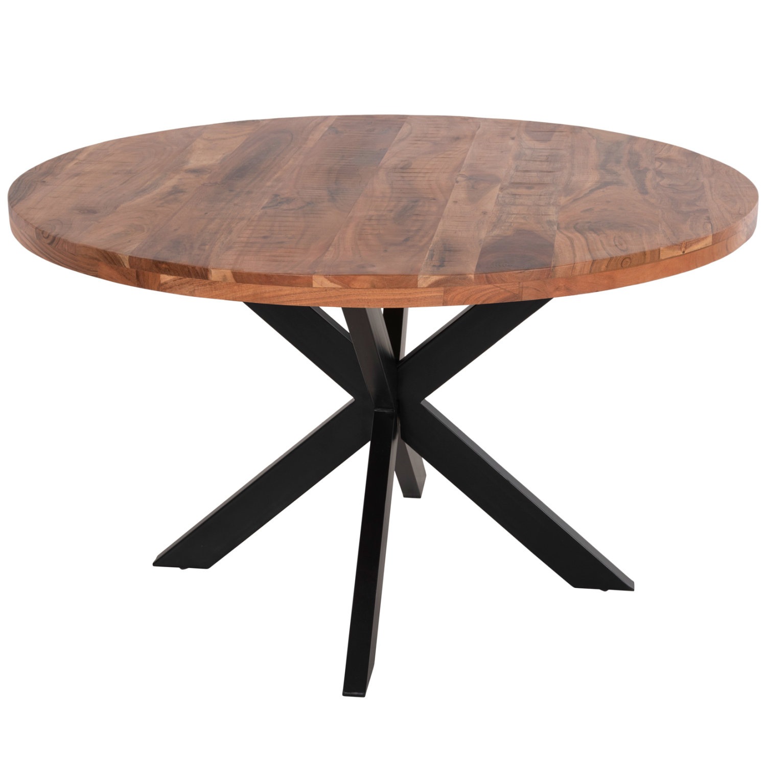 ΤΡΑΠΕΖΙ ΣΤΡΟΓΓΥΛΟ MONTANA SUPERIOR 4εκ.ΠΑΧΟΣ ΜΑΣΙΦ ΞΥΛΟ ΑΚΑΚΙΑΣ Φ150Χ79Υεκ 1