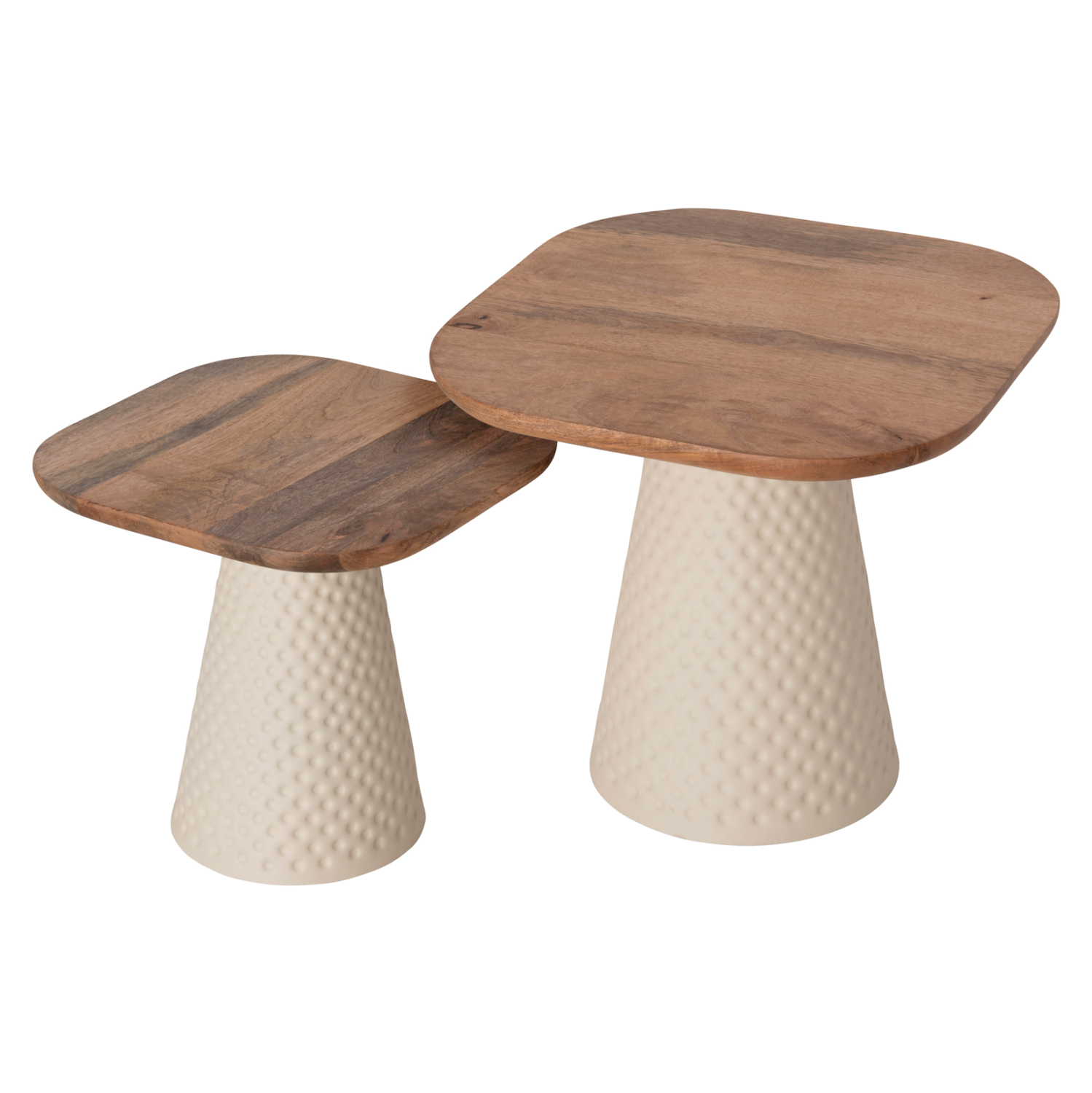 ΤΡΑΠΕΖΙA ΣΑΛΟΝΙΟΥ 2ΤΜΧ GOLFER ΜΕΤΑΛ.ΒΑΣΗ ΕΚΡΟΥ-ΤΕΤΡΑΓΩΝΟ TOP MANGO 1