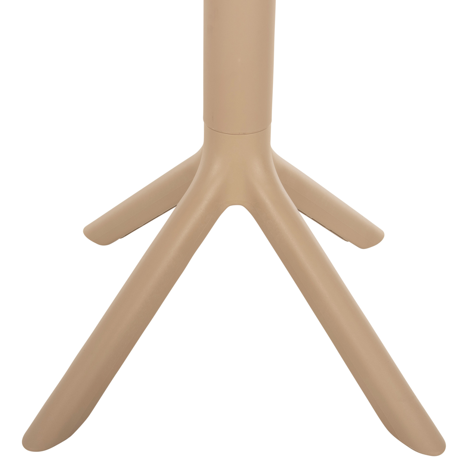 ΤΡΑΠΕΖΙ ΠΟΛΥΠΡΟΠΥΛΕΝΙΟΥ ΣΤΡΟΓΓΥΛΟ TERRIN ΚΑΠΟΥΤΣΙΝΟ Φ61x77Υεκ. 5