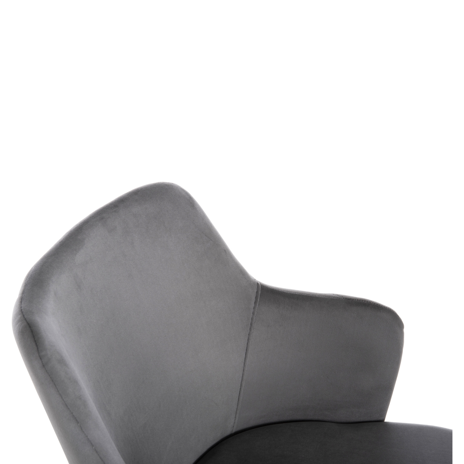 ΠΟΛΥΘΡΟΝΑ TRIANA ΓΚΡΙ ΒΕΛΟΥΔΟ ΜΕ ΜΕΤΑΛΛΙΚΑ ΧΡΥΣΑ ΠΟΔΙΑ 54,5x60,5x85,5Υεκ. 6