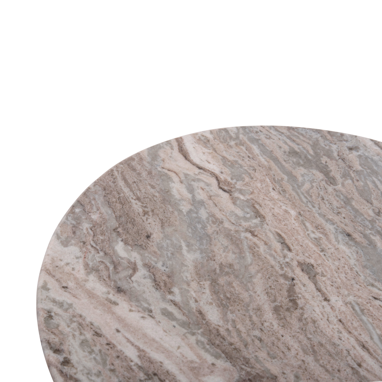 ΤΡΑΠΕΖΙ ΣΑΛΟΝΙΟΥ ΣΤΡΟΓΓΥΛΟ MALED ΓΚΡΙ ΜΑΡΜΑΡO-ΞΥΛΟ MANGO Φ60x44,5Υεκ. 6