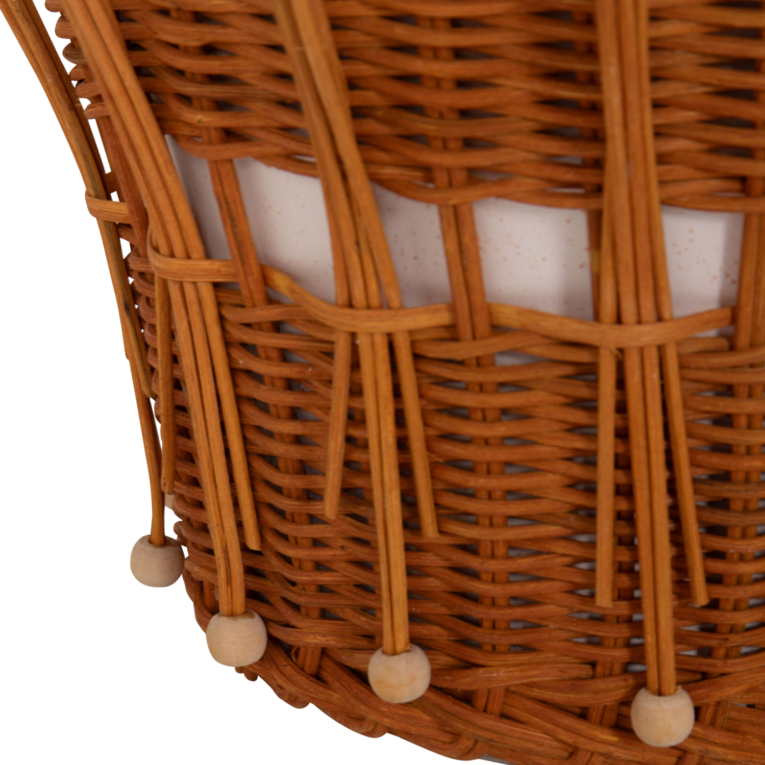 ΤΡΑΠΕΖΙ ΒΟΗΘΗΤΙΚΟ PERRAL FIBER CEMENT ΛΕΥΚΟ-ΦΥΣΙΚΟ RATTAN--Φ42x36Υεκ 10