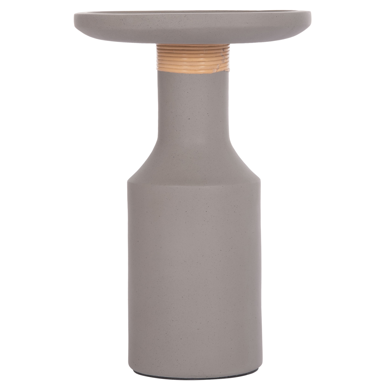 ΒΟΗΘΗΤΙΚΟ ΤΡΑΠΕΖΙ TRED(T) FIBER CEMENT ΓΚΡΙ-ΦΥΣΙΚΟ RATTAN--Φ40x61Υεκ. 3