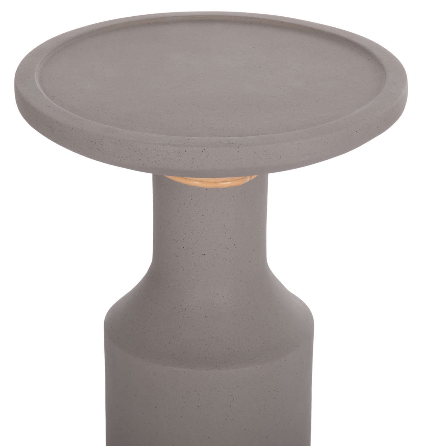 ΒΟΗΘΗΤΙΚΟ ΤΡΑΠΕΖΙ TRED(T) FIBER CEMENT ΓΚΡΙ-ΦΥΣΙΚΟ RATTAN--Φ40x61Υεκ. 4