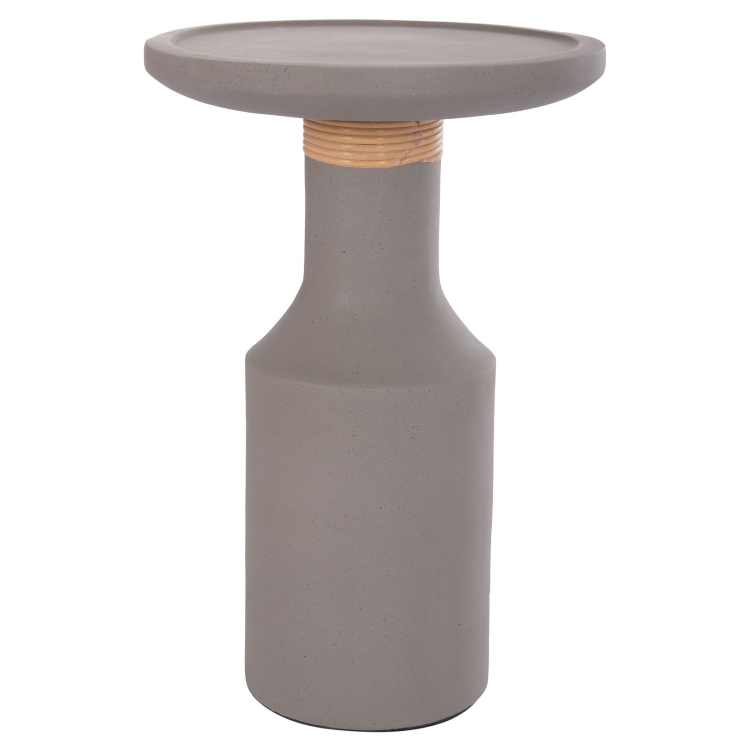 ΒΟΗΘΗΤΙΚΟ ΤΡΑΠΕΖΙ TRED(T) FIBER CEMENT ΓΚΡΙ-ΦΥΣΙΚΟ RATTAN--Φ40x61Υεκ. 8