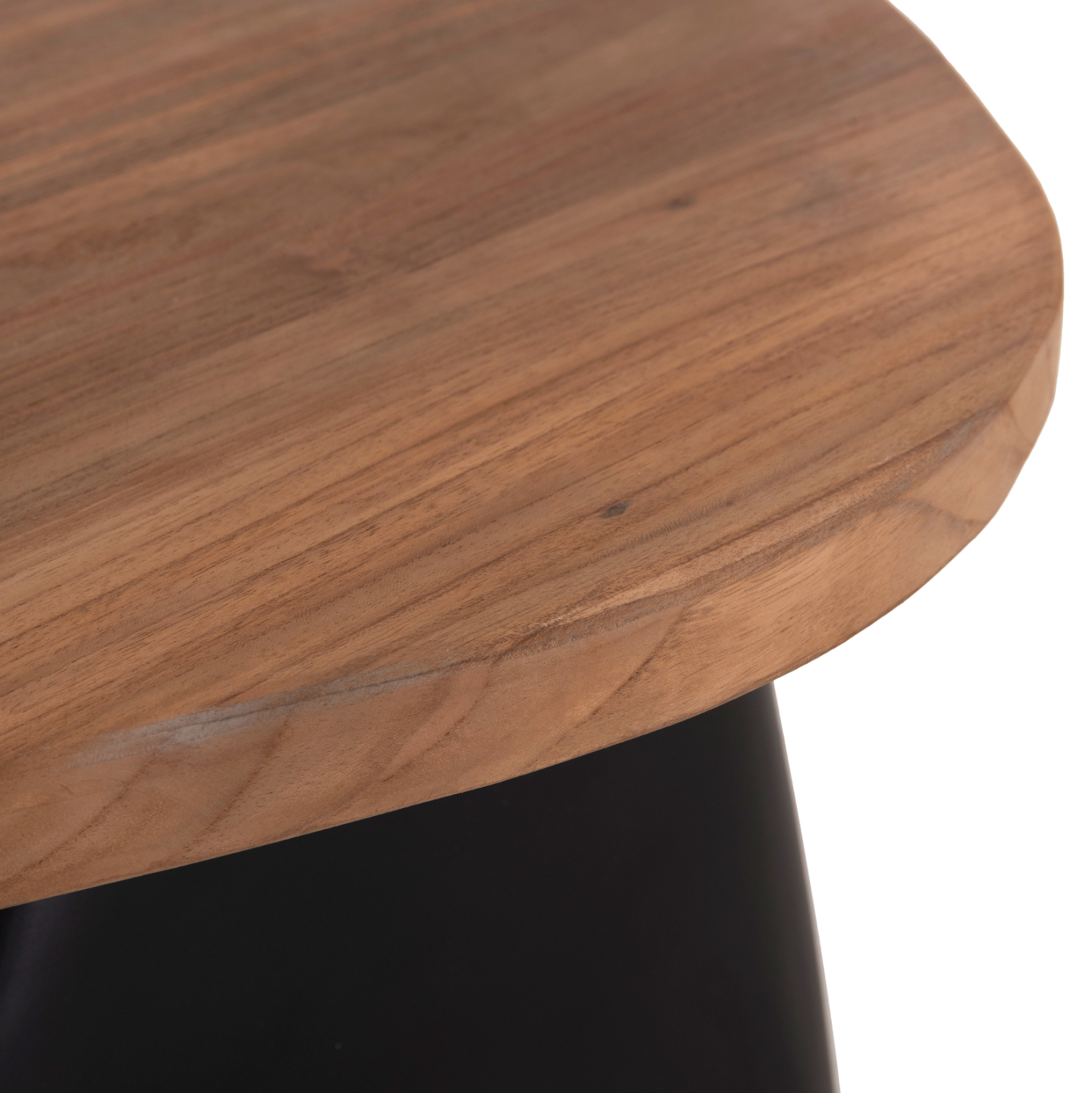 ΒΟΗΘΗΤΙΚΟ ΤΡΑΠΕΖΙ AIDA FIBER CEMENT ΜΑΥΡΟ--ΞΥΛΟ TEAK TOP 47x60x59Υεκ 10