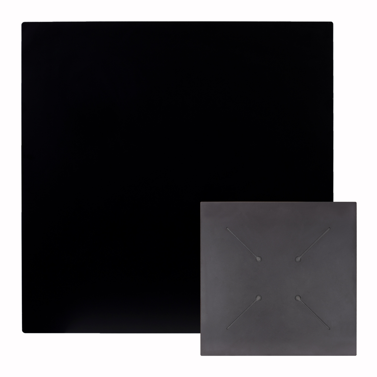 ΕΠΙΦΑΝΕΙΑ ΤΡΑΠΕΖΙΟΥ ΤΕΤΡΑΓΩΝΗ HPL ΜΑΥΡΗ 70x70εκ 1