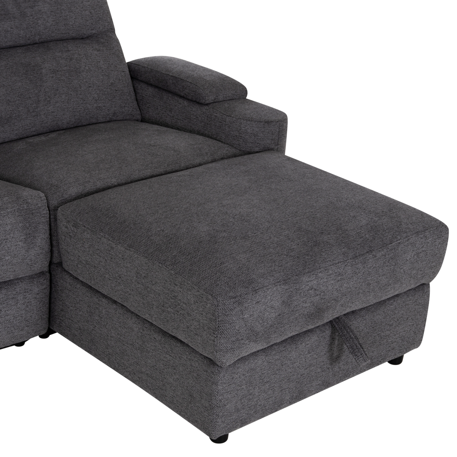 ΚΑΝΑΠΕΣ ΔΕΞΙΑ ΓΩΝΙΑ SYNTHIA ΑΝΑΚΛΙΣΗ & ΑΠΟΘ.ΧΩΡΟΣ--ΓΚΡΙ 246x159x97Υεκ 10