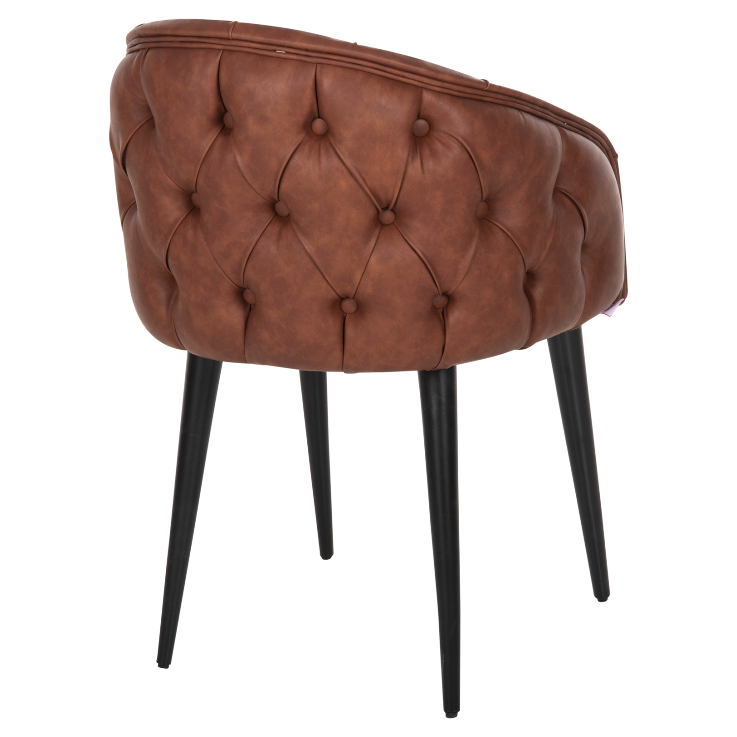 ΠΟΛΥΘΡΟΝΑ LORETTA ΜΕ ΤΑΜΠΑ ΤΕΧΝΟΔΕΡΜΑ & ΞΥΛΙΝΑ ΜΑΥΡΑ ΠΟΔΙΑ 53x60x82Υεκ. 5