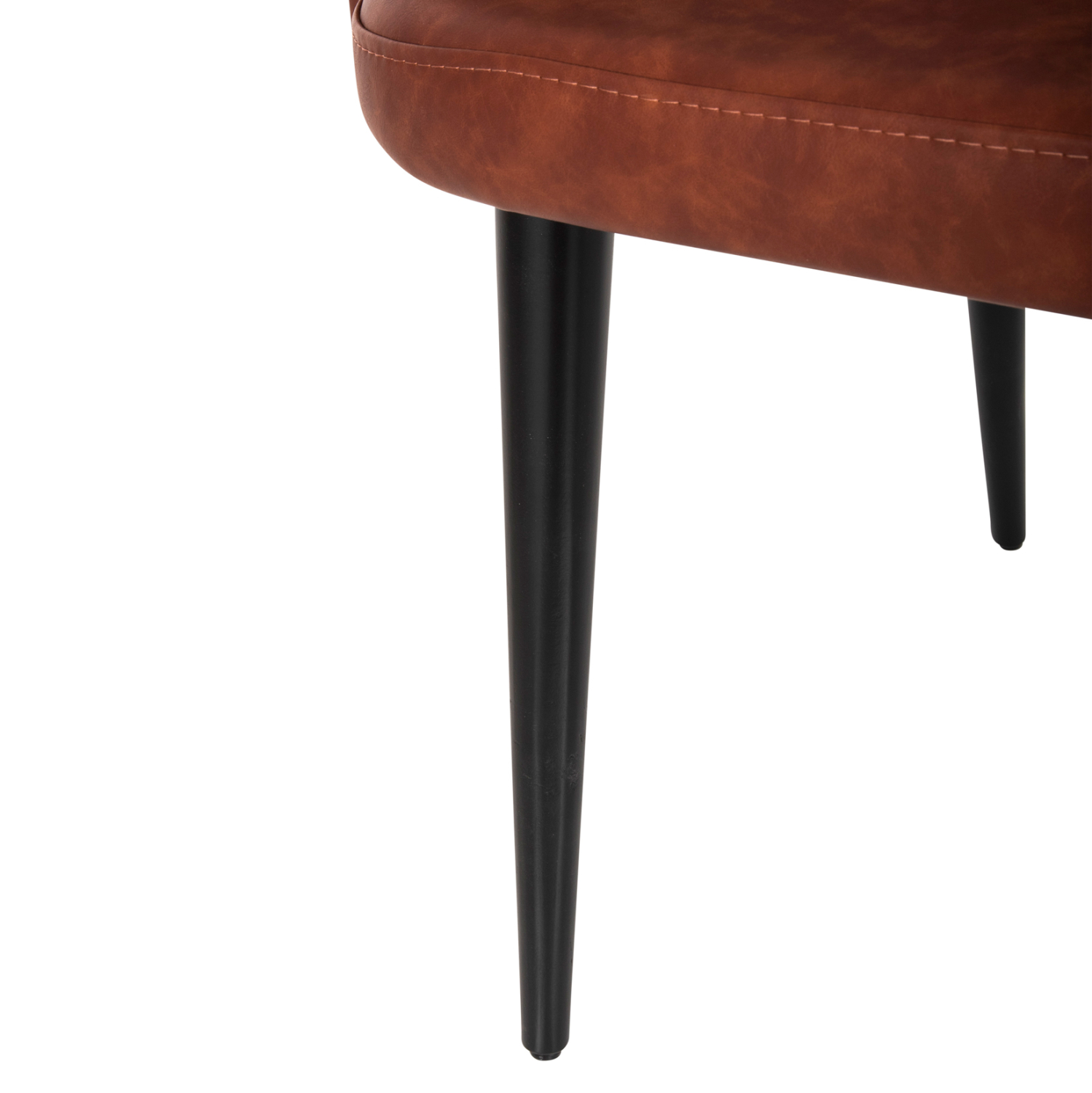 ΠΟΛΥΘΡΟΝΑ LORETTA ΜΕ ΤΑΜΠΑ ΤΕΧΝΟΔΕΡΜΑ & ΞΥΛΙΝΑ ΜΑΥΡΑ ΠΟΔΙΑ 53x60x82Υεκ. 9