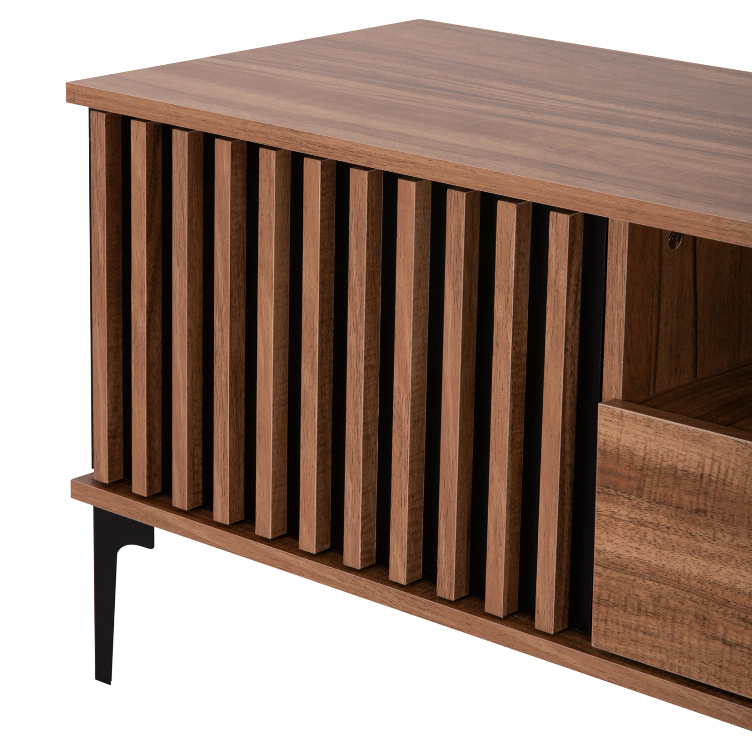 ΕΠΙΠΛΟ ΤΗΛΕΟΡΑΣΗΣ ΣΕΙΡΑ HARRY ΜΕΛΑΜΙΝΗ ΦΥΣΙΚΟ ΞΥΛΟΥ-ΜΑΥΡΟ 200x40x47,5Υεκ. 9