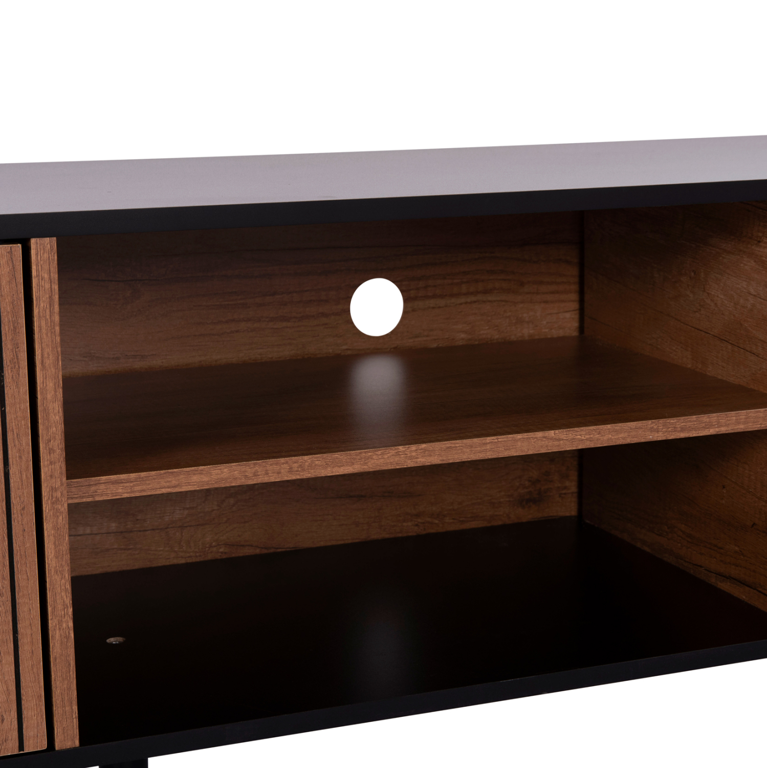 ΕΠΙΠΛΟ ΤΗΛΕΟΡΑΣΗΣ KRUDEN ΜΕΛΑΜΙΝΗ ΣΕ ΜΑΥΡΟ-ΦΥΣΙΚΟ 180x40x51Υεκ. 8