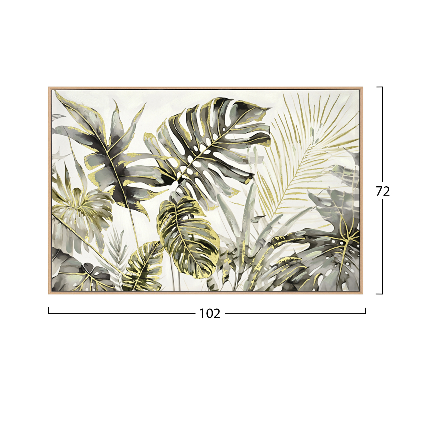 ΠΙΝΑΚΑΣ TOIXOY TROPICO ΚΟΡΝΙΖΑ ΜΠΕΖ-ΚΑΜΒΑΣ ΕΚΤΥΠΩΣΗ 102x4,5x72Υεκ. 2