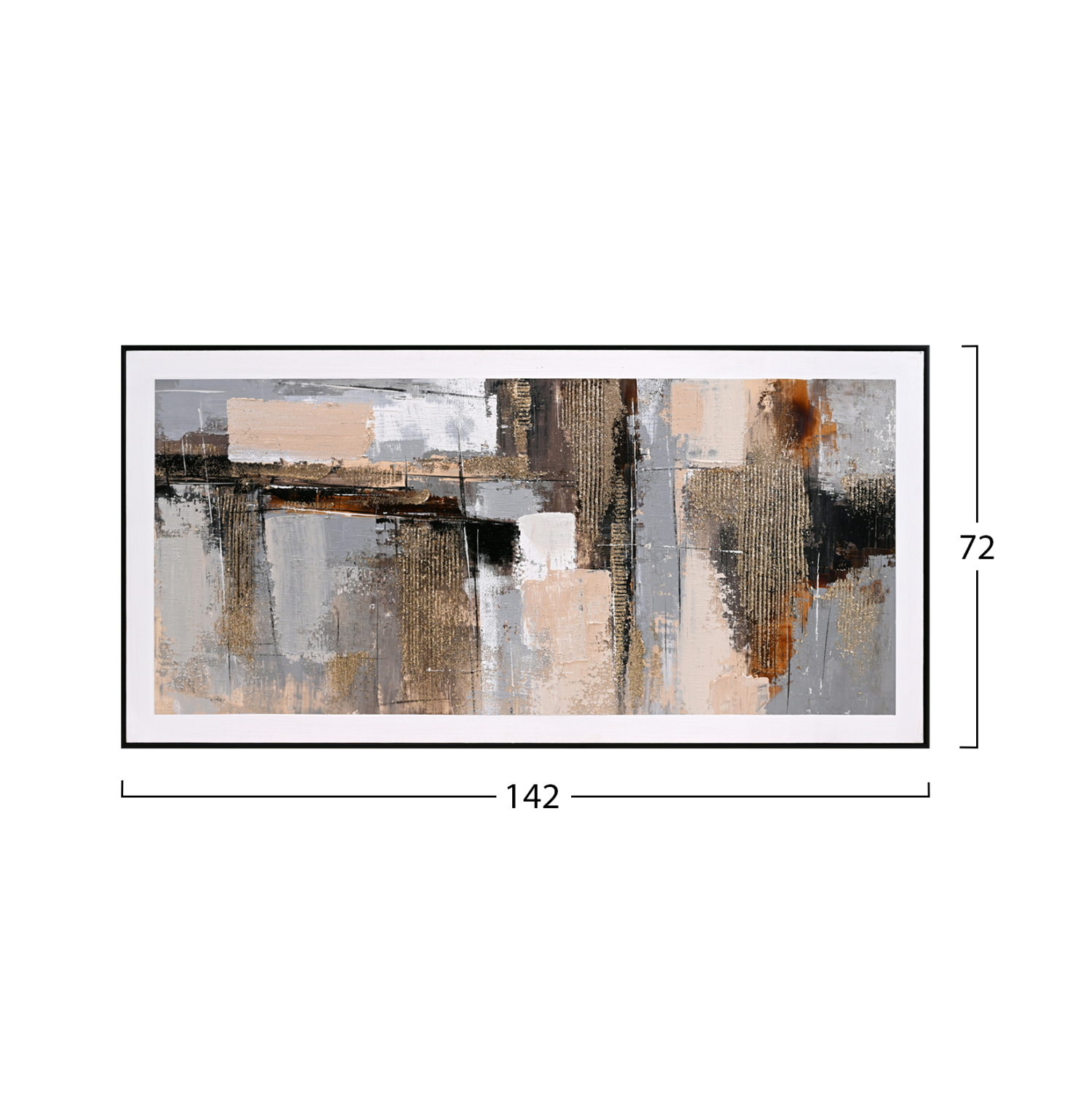 ΠΙΝΑΚΑΣ ΤΟΙΧΟΥ SEDIMENT ΜΕ ΚΟΡΝΙΖΑ ΜΑΥΡΗ-ΚΑΜΒΑΣ 142x4.5x72Υεκ 2