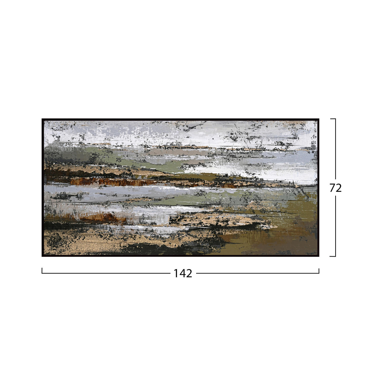 ΠΙΝΑΚΑΣ ΤΟΙΧΟΥ SEDIMENT ΜΕ ΚΟΡΝΙΖΑ ΜΑΥΡΗ-ΚΑΜΒΑΣ 142x4.5x72Υεκ 2