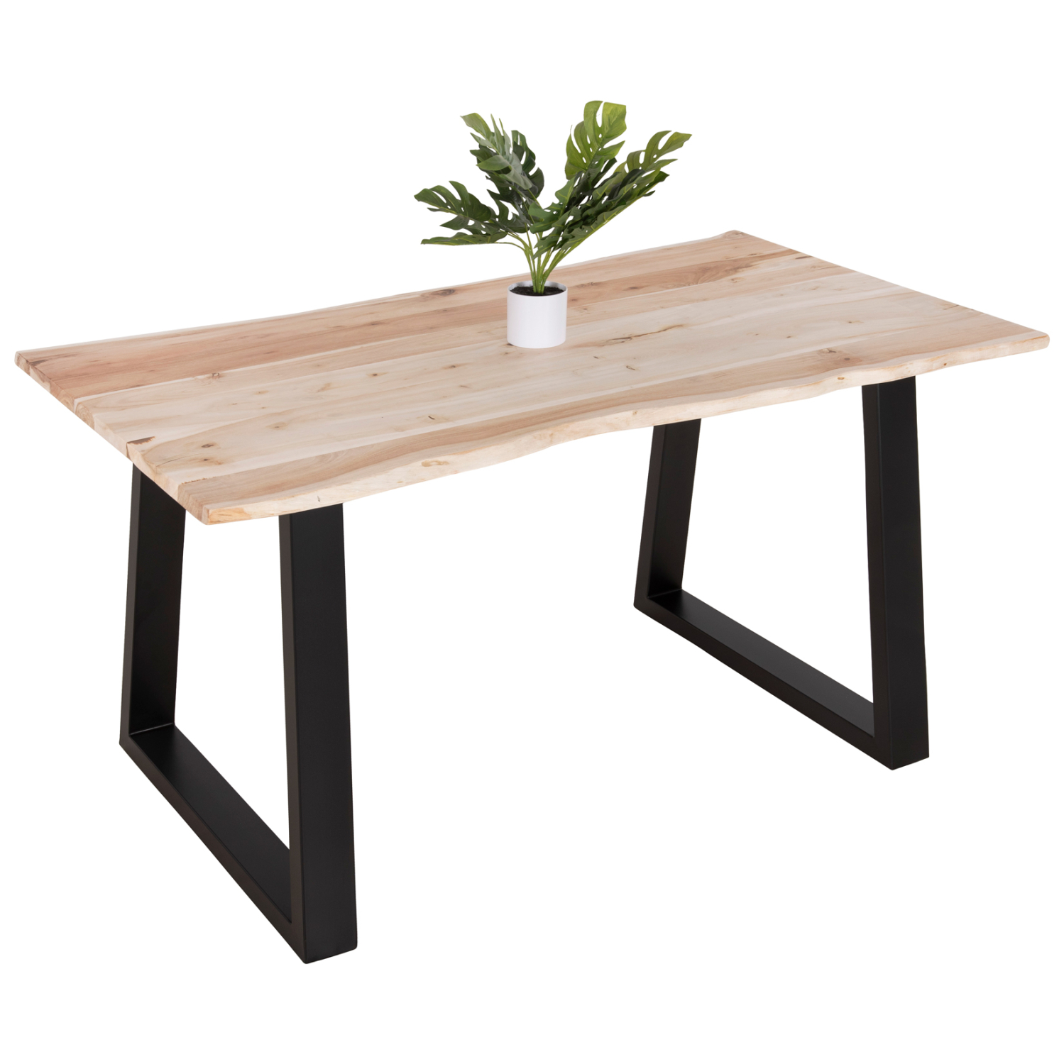 ΤΡΑΠΕΖΙ ΤΡΑΠΕΖΑΡΙΑΣ MONTANA SLIM ΞΥΛΟ ΑΚΑΚΙΑΣ ΣΕ ΑΝΟΙΧΤΟ ΦΥΣΙΚΟ 140x80x77Υεκ 1