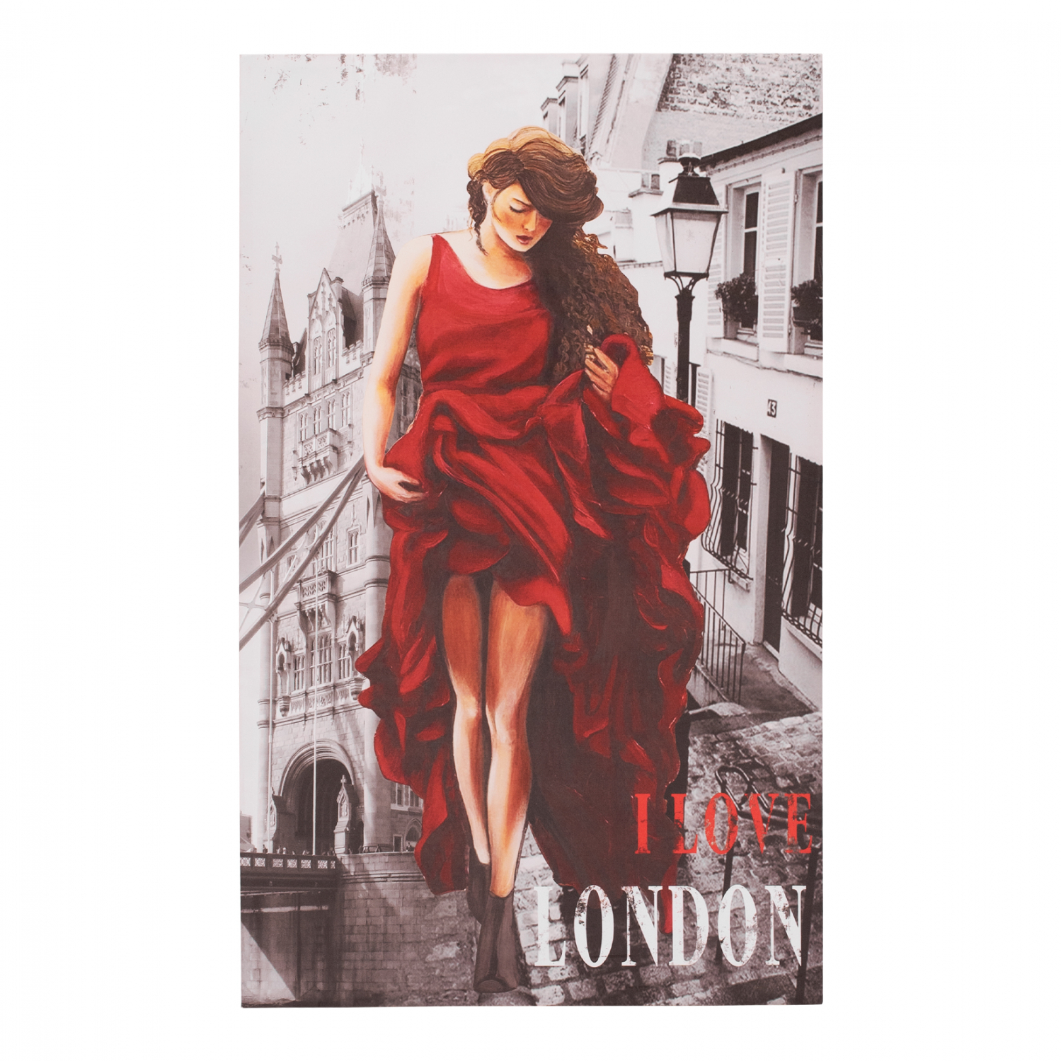 ΠΙΝΑΚΑΣ ΚΑΜΒΑΣ LONDON WOMAN 120X70X2.5 εκ. 1