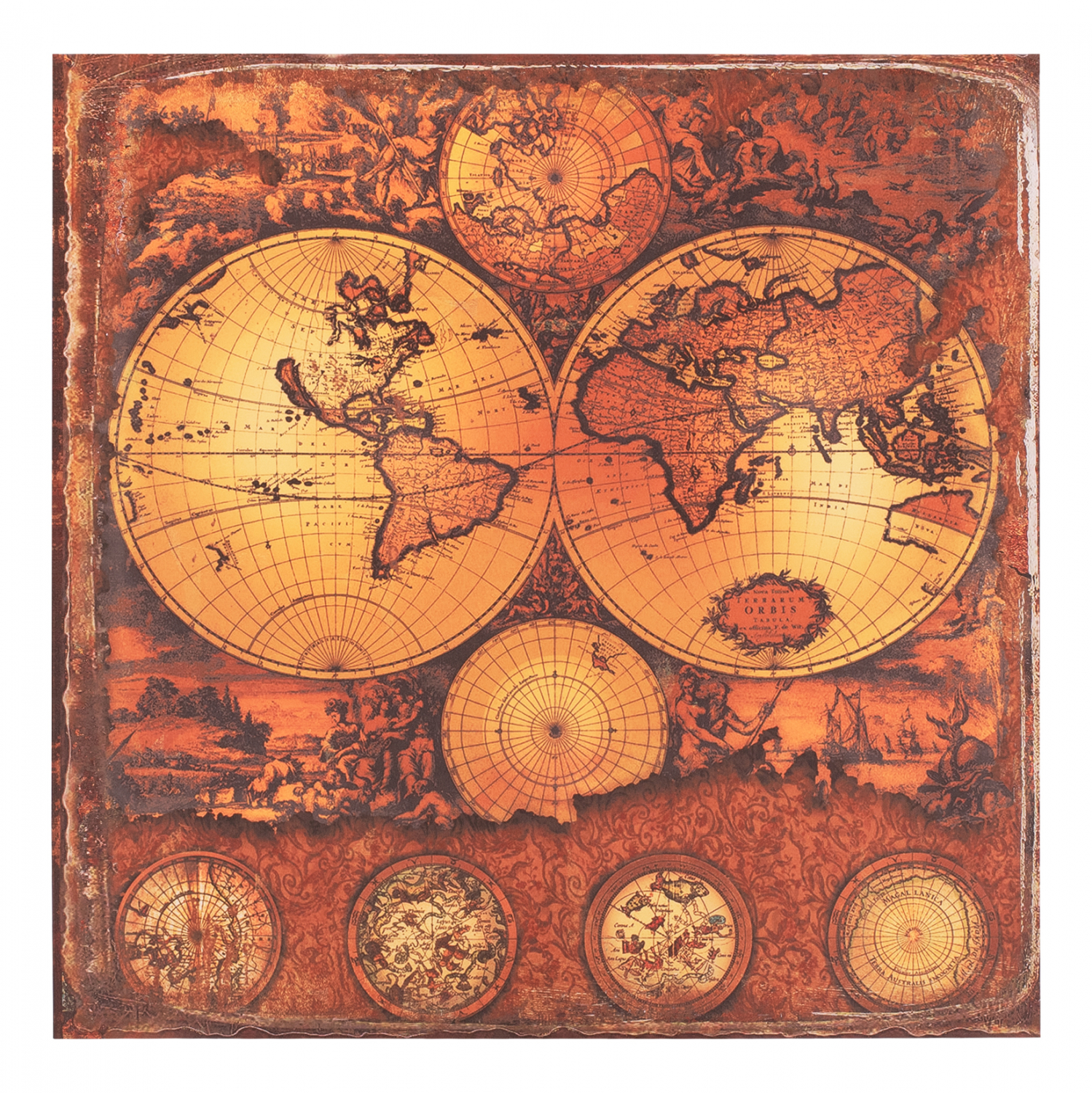 ΠΙΝΑΚΑΣ ΚΑΜΒΑΣ EARTH 80X80X2.5 εκ. 1