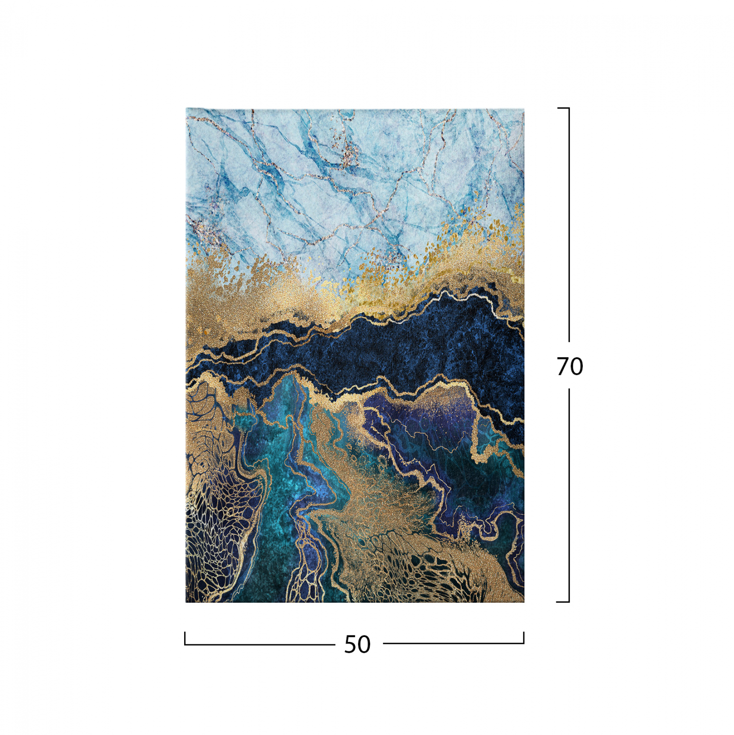 ΠΙΝΑΚΑΣ ΚΑΜΒΑΣ MARBLE EFFECT 50X3X70 εκ. 2