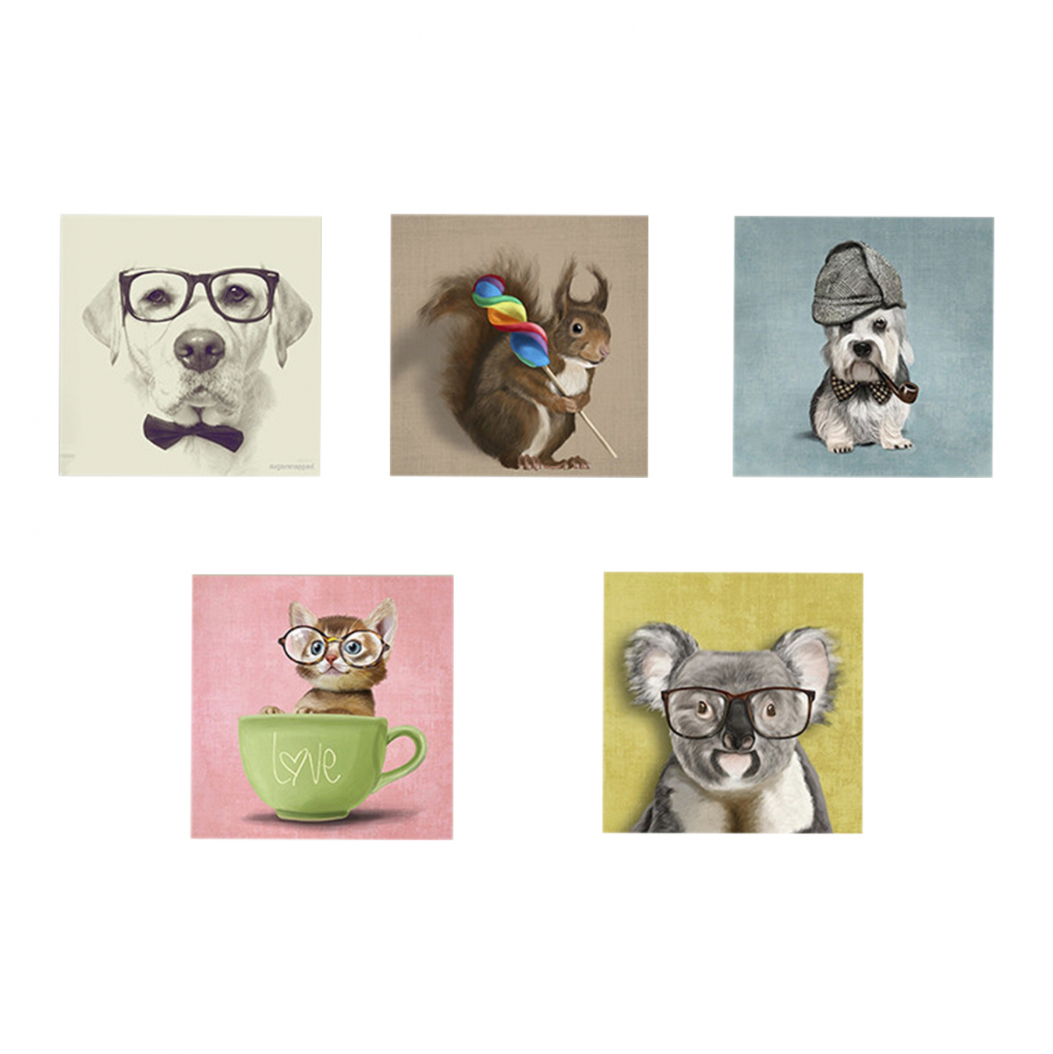 ΠΙΝΑΚΑΣ ΠΕΝΤΑΠΤΥΧΟ MDF CLEVER PETS 75X0,3X15 εκ. 1