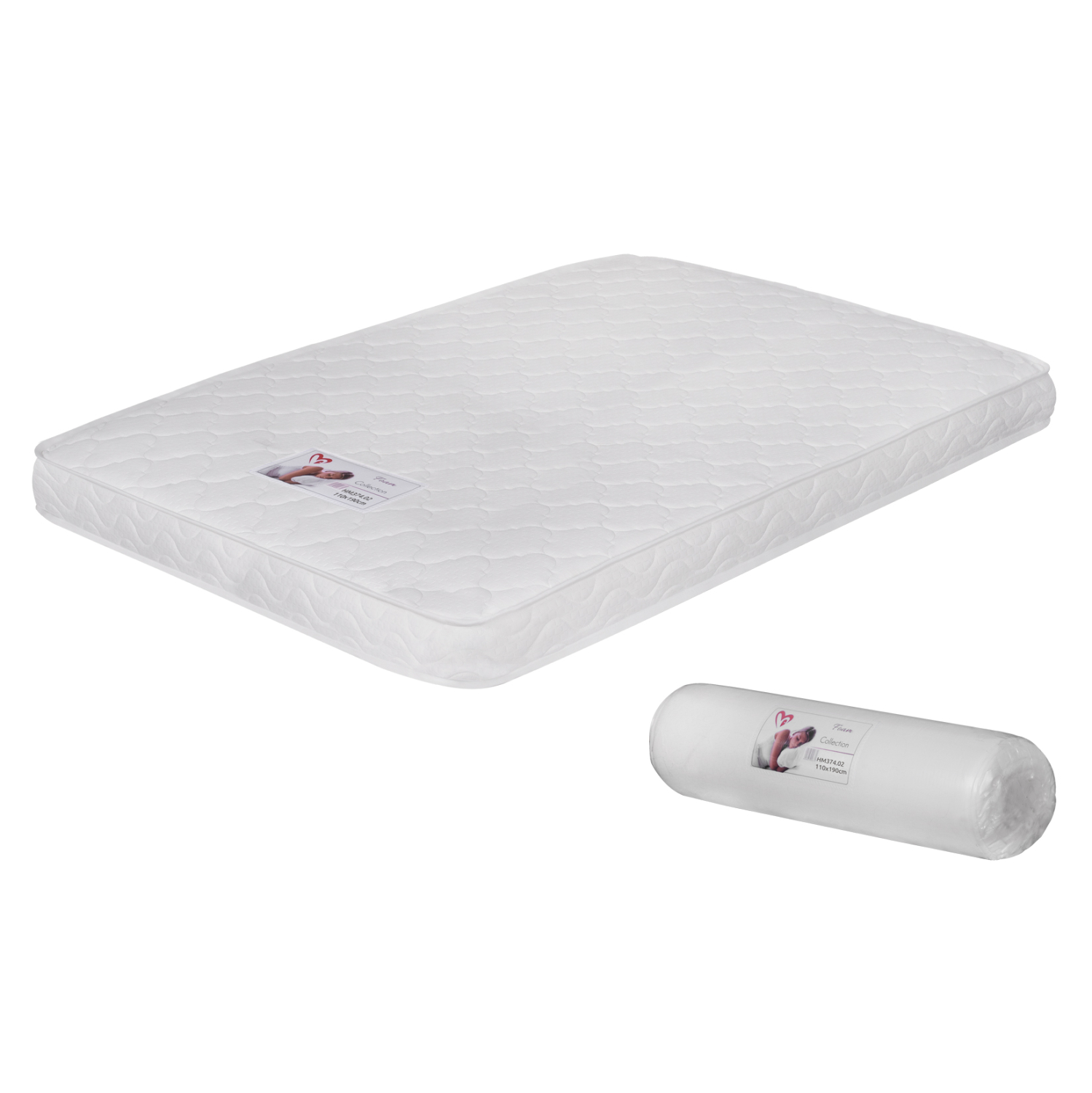 ΣΤΡΩΜΑ ΑΦΡΟΥ ΧΩΡΙΣ ΕΛΑΤΗΡΙΑ JORDY 110X190x15Y-- (ROLL PACKING) ΛΕΥΚΟ 2
