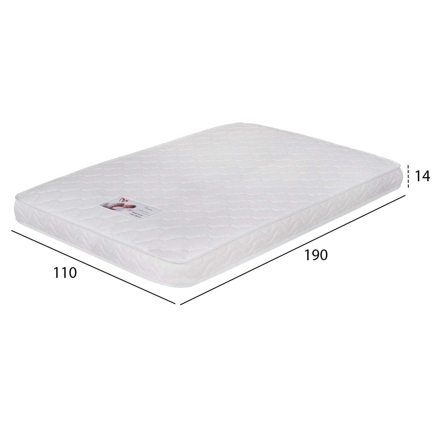 ΣΤΡΩΜΑ ΑΦΡΟΥ ΧΩΡΙΣ ΕΛΑΤΗΡΙΑ JORDY 110X190x15Y-- (ROLL PACKING) ΛΕΥΚΟ 3