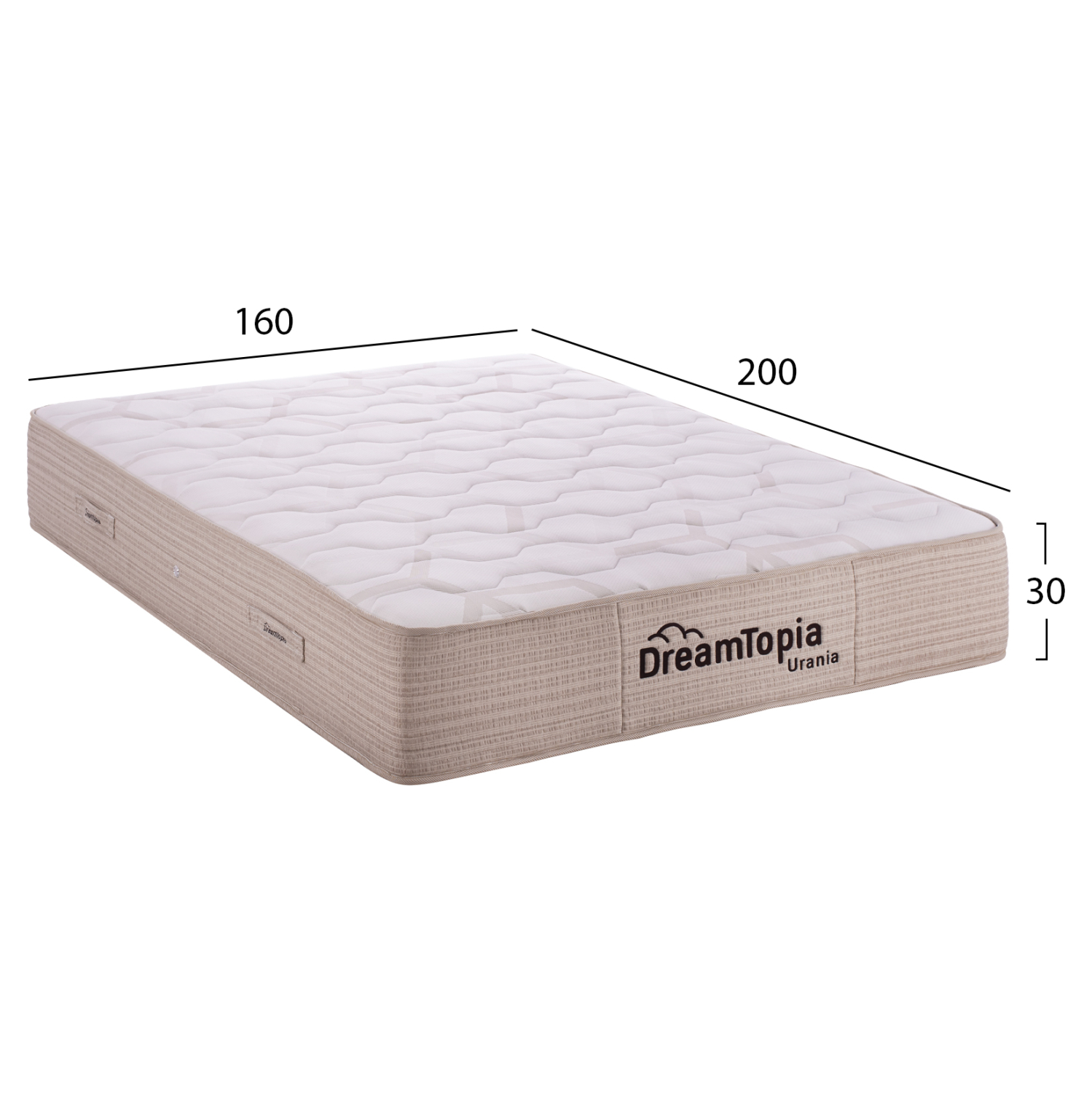 ΣΤΡΩΜΑ DREAMTOPIA, σειρά URANIA POCKET SPRING 160X200x30Yεκ. 2
