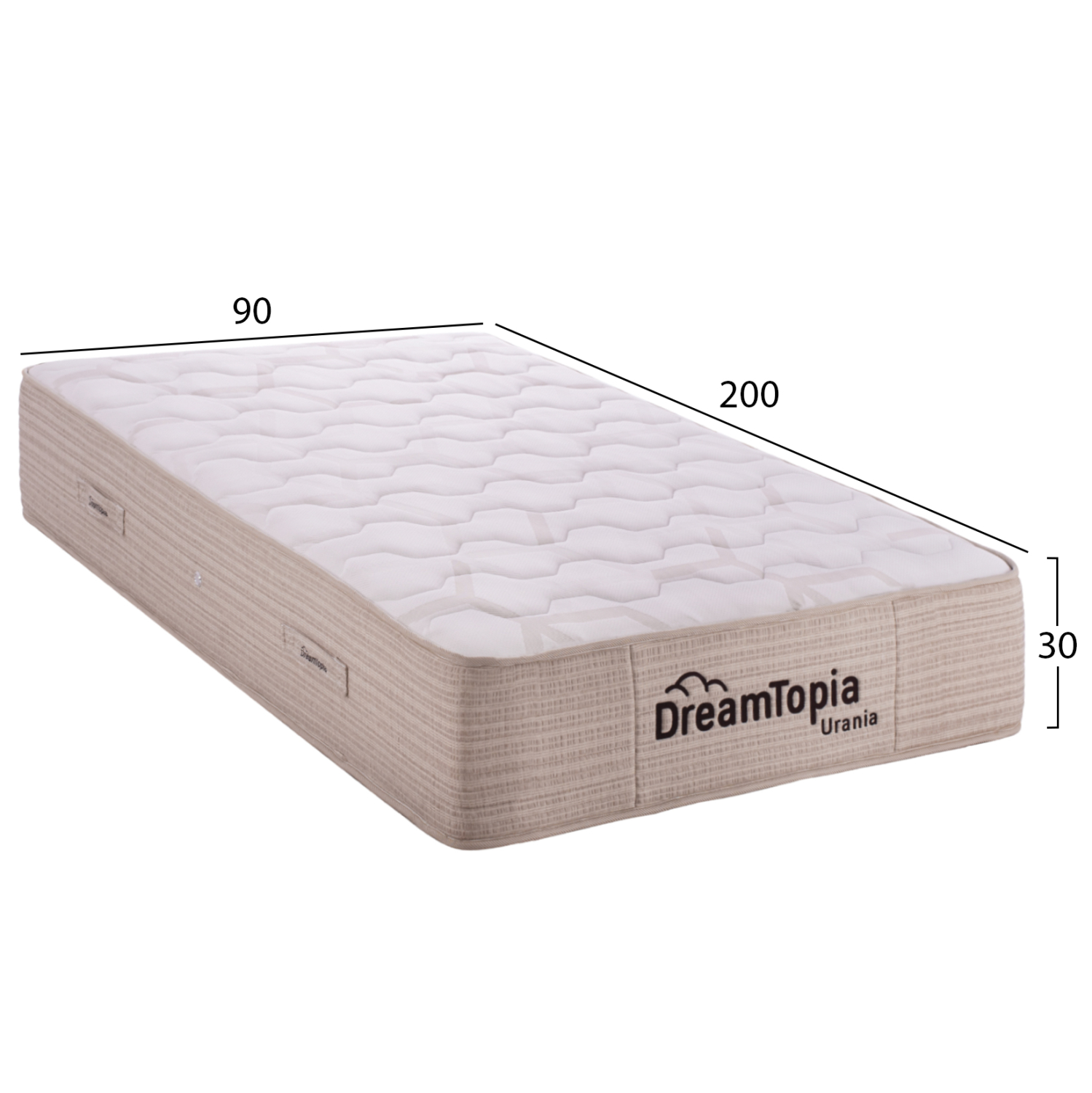 ΣΤΡΩΜΑ DREAMTOPIA ΣΕΙΡΑ URANIA POCKET SPRING 90X200x30Yεκ. 2