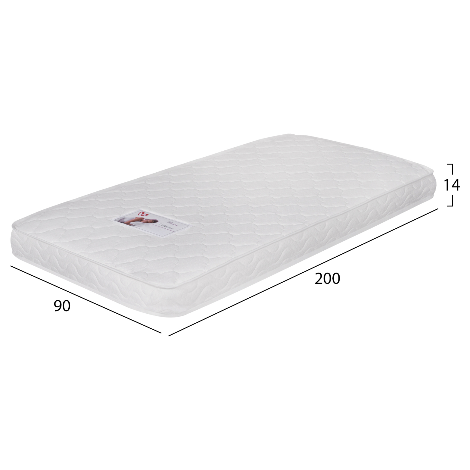 ΣΤΡΩΜΑ ΑΦΡΟΥ ΧΩΡΙΣ ΕΛΑΤΗΡΙΑ JORDY 90X200x15Y-- (ROLL PACKING) ΛΕΥΚΟ 2