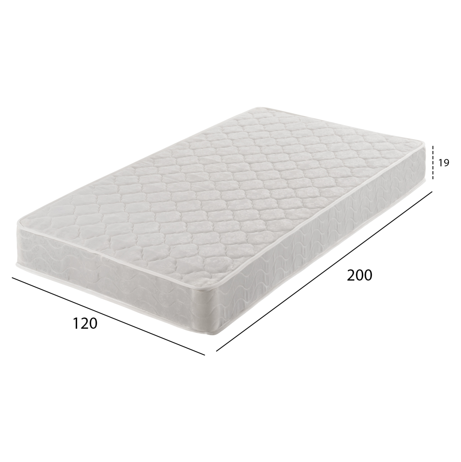 ΣΤΡΩΜΑ CONTINUOUS SPRING ΔΙΠΛΗΣ ΟΨΗΣ 120x200 εκ. 2