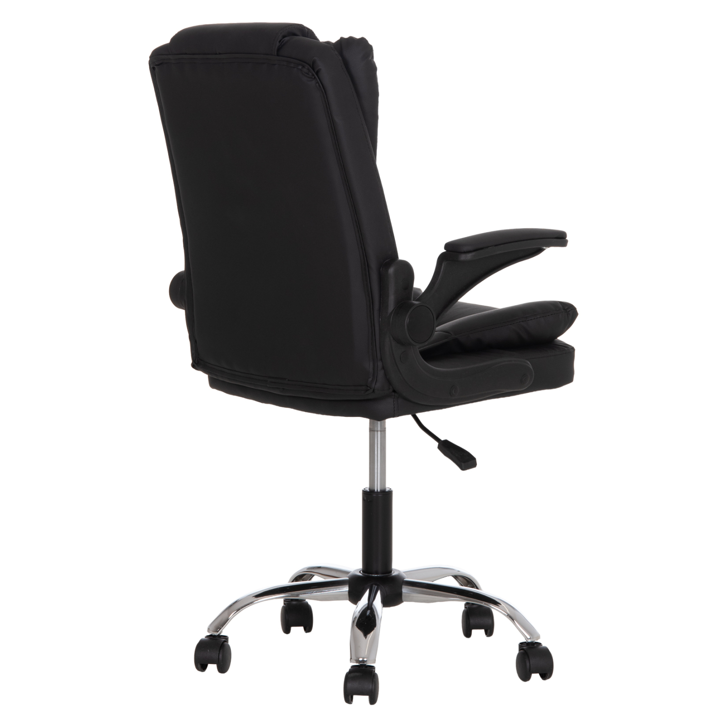 ΚΑΡΕΚΛΑ ΓΡΑΦΕΙΟΥ CANAN ΜΑΥΡΟ PVC-ΒΑΣΗ ΧΡΩΜΙΟΥ 63x62x93-101Υεκ 5