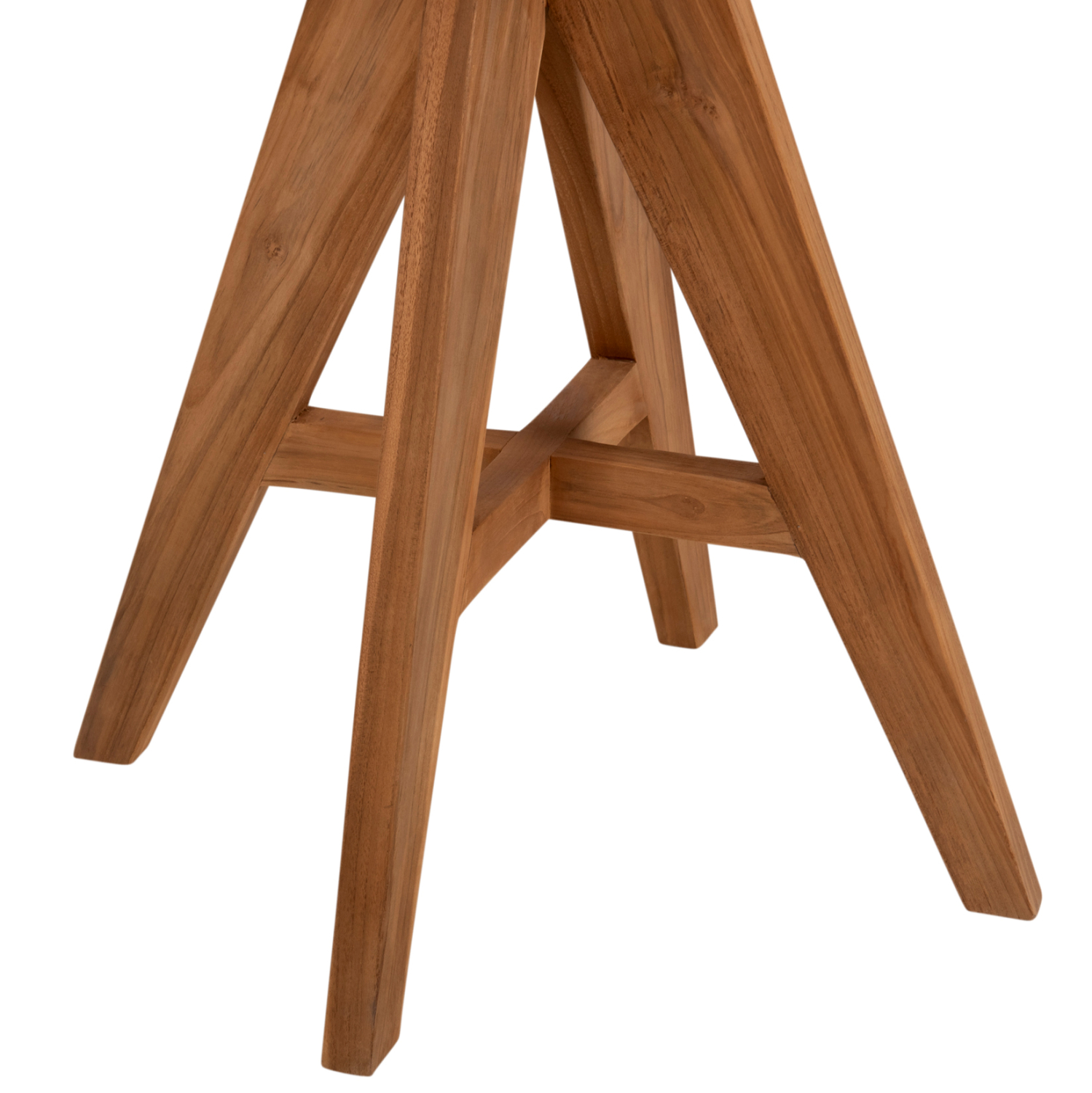 ΤΡΑΠΕΖΙ LEO ΣΤΡΟΓΓΥΛΟ ΜΑΣΙΦ ΞΥΛΟ ΤΕΑΚ Φ80x75Υεκ. 6