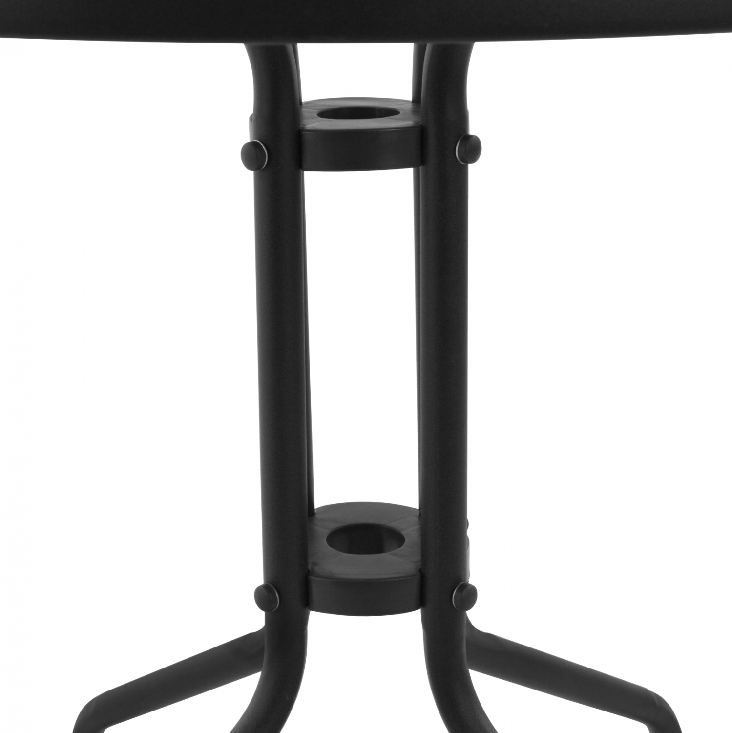 ΤΡΑΠΕΖΙ LIMA Φ70Χ70Υεκ.ΜΕΤΑΛΛΙΚΟ ΓΚΡΙ ΜΕ ΓΥΑΛΙΝΗ ΕΠΙΦΑΝΕΙΑ 5