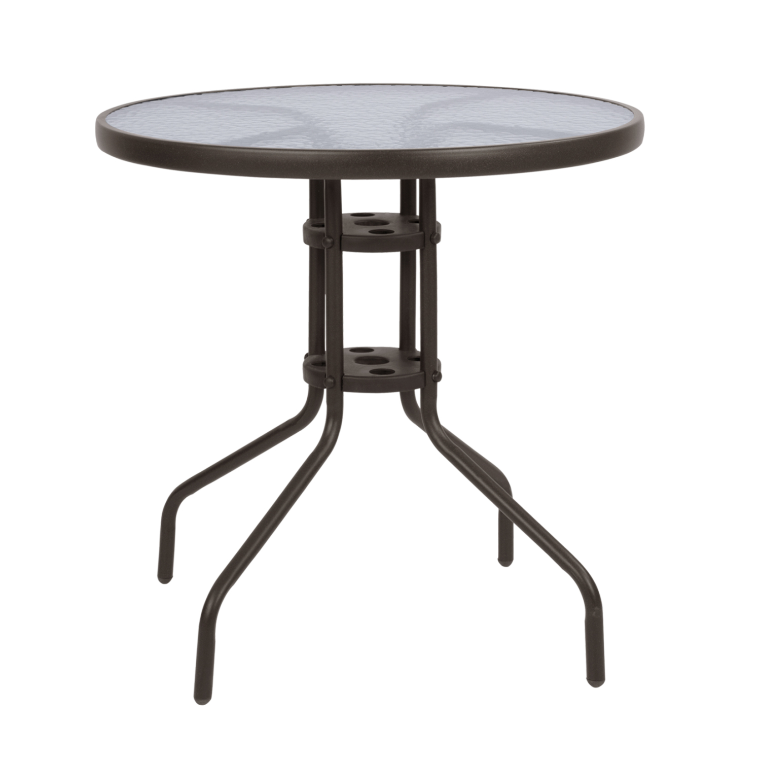 ΤΡΑΠΕΖΙ LIMA Φ70Χ70Υεκ. ΜΕΤΑΛΛΙΚΟ ΚΑΦΕ ΜΕ ΓΥΑΛΙΝΗ ΕΠΙΦΑΝΕΙΑ 1