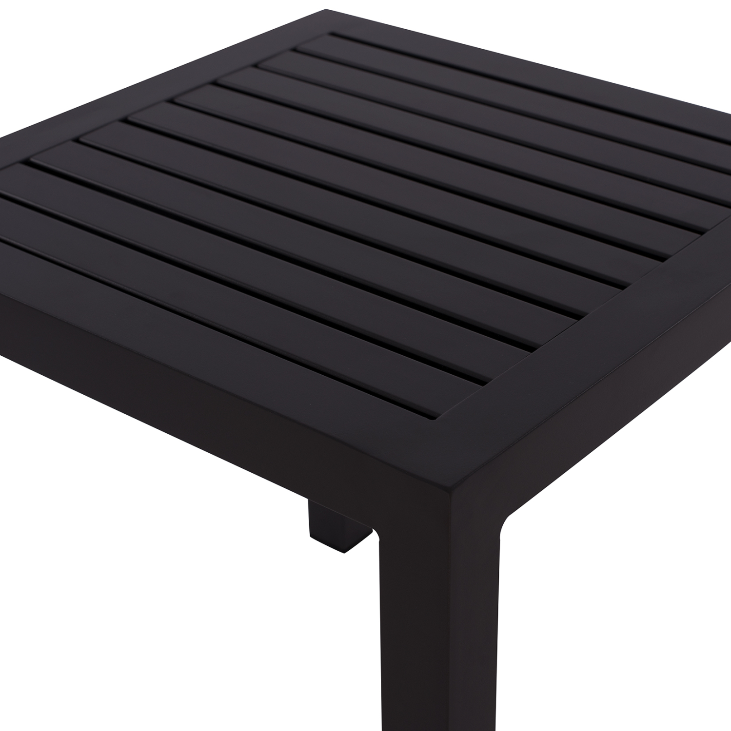 ΤΡΑΠΕΖΙ ΑΛΟΥΜΙΝΙΟΥ QIANA ΓΚΡΙ 45x45x45,5 εκ. 4