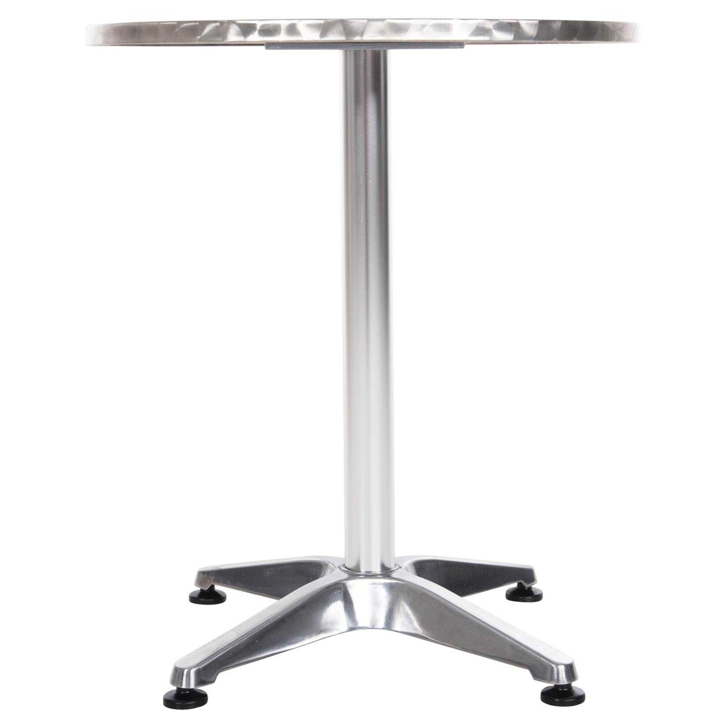 ΤΡΑΠΕΖΙ ΣΤΡΟΓΓΥΛΟ ΑΛΟΥΜΙΝΙΟΥ FRODO ΜΕΤΑΛΛΙΚΟ ΧΡΩΜΑ-4ΝΥΧΗ ΒΑΣΗ Φ59,5x69,5Υεκ. 4