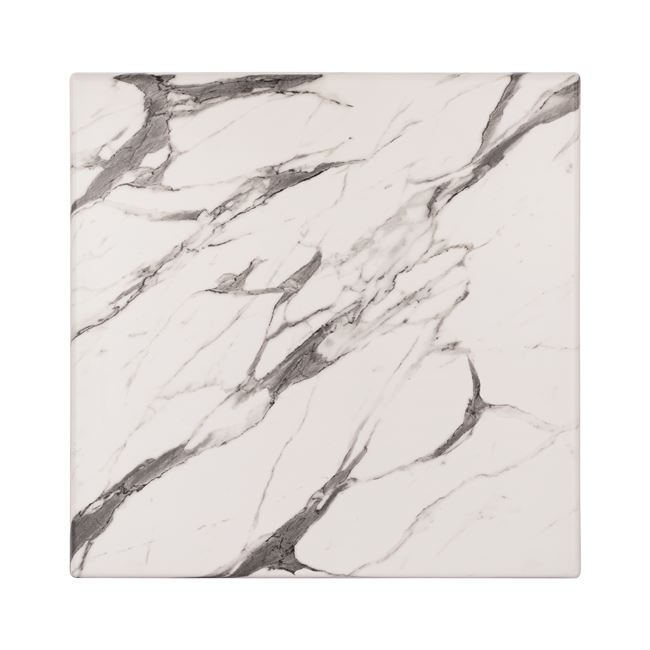ΕΠΙΦΑΝΕΙΑ ΤΡΑΠΕΖΙΟΥ WERZALIT 70Χ70Χ3.5εκ. MARBLE WHITE-GREY 5657 1