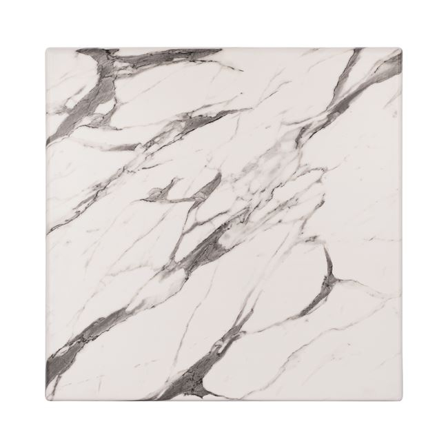 ΕΠΙΦΑΝΕΙΑ ΤΡΑΠΕΖΙΟΥ WERZALIT 80Χ80Χ3.5εκ. MARBLE WHITE-GREY 5657 1