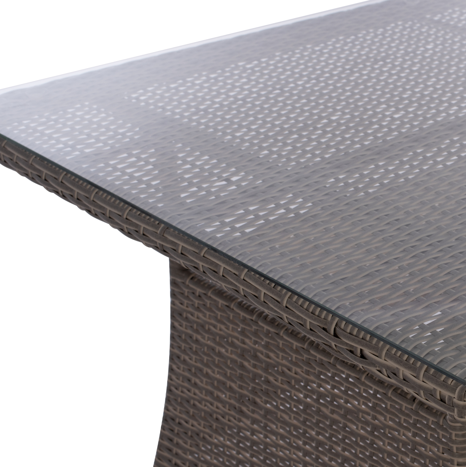 ΤΡΑΠΕΖΙ ΜΕΤΑΛΛΙΚΟ MINSK RATTAN ΓΚΡΙ 150x90x75Υ εκ. 4